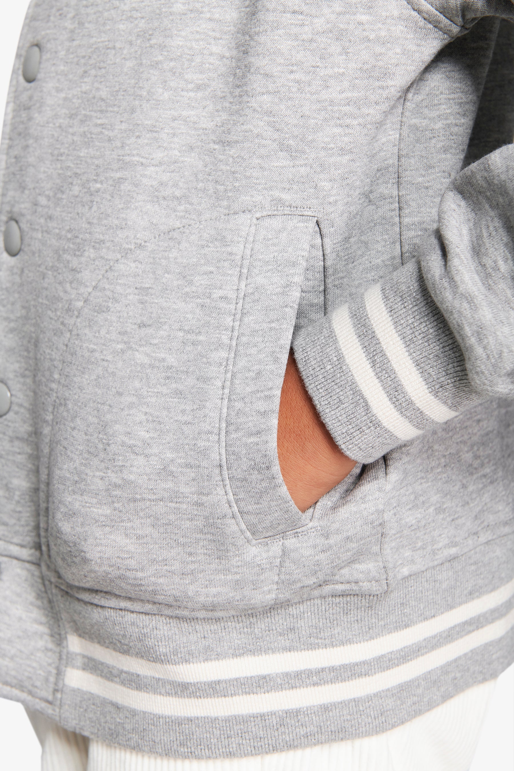 Blouson aviateur polaire gris clair Kids