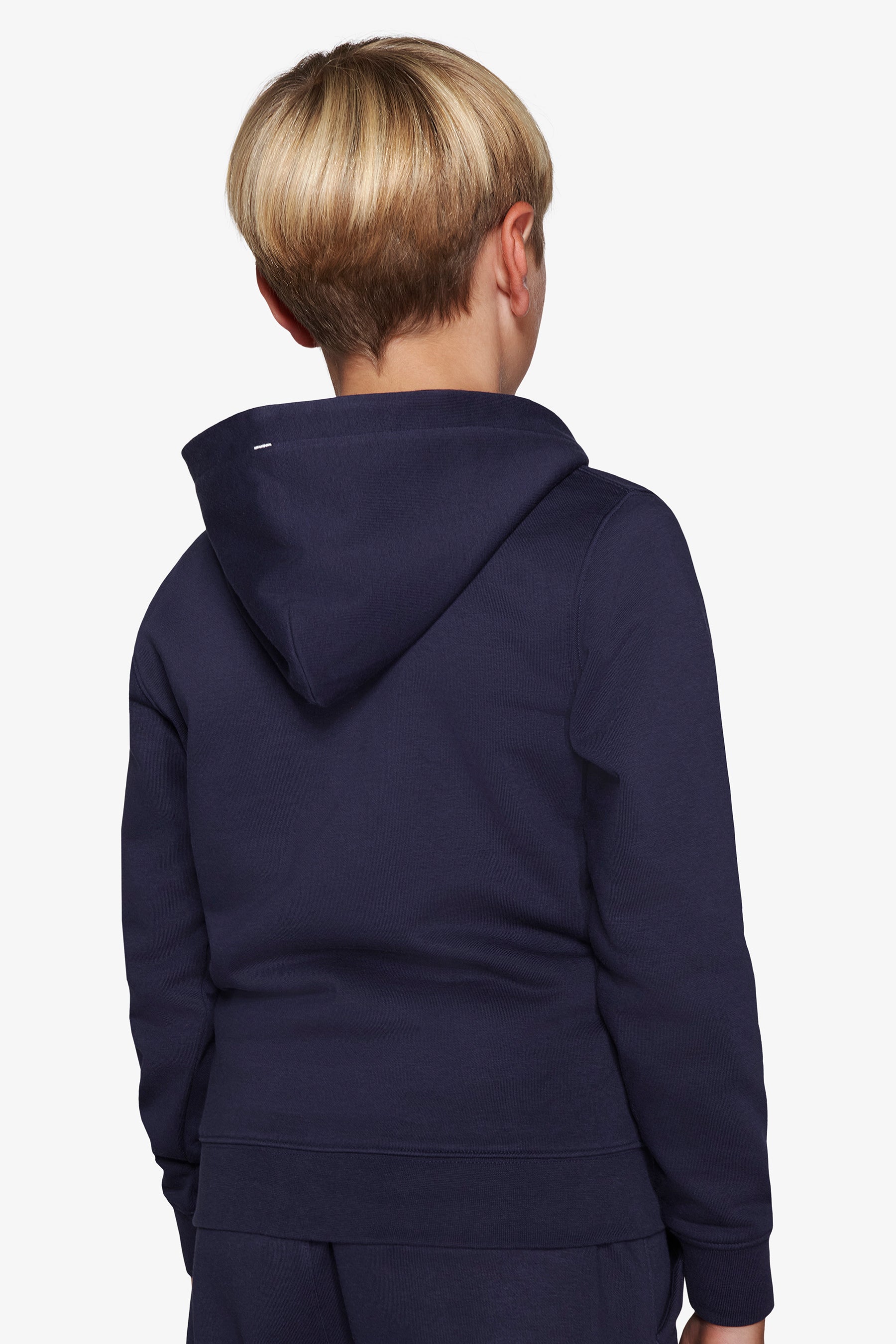 Felpa full zip basic blu Kids