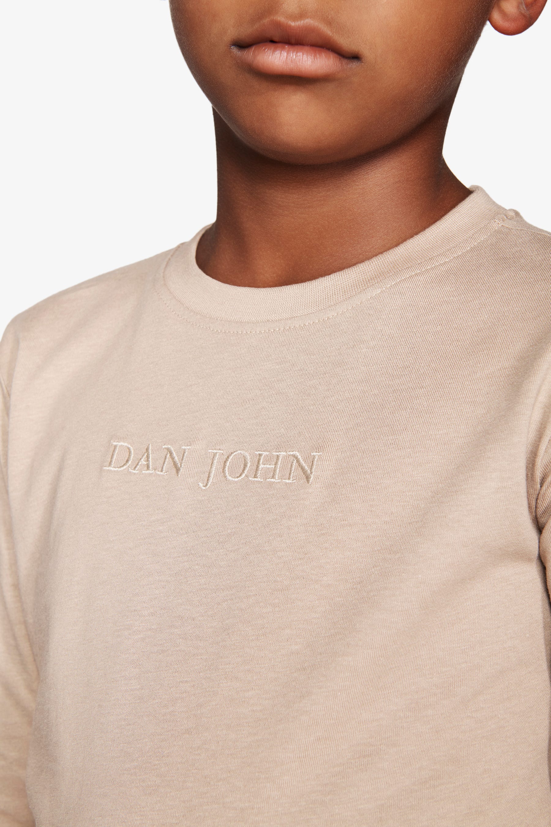 T-shirt con ricamo corda Kids-Dan John