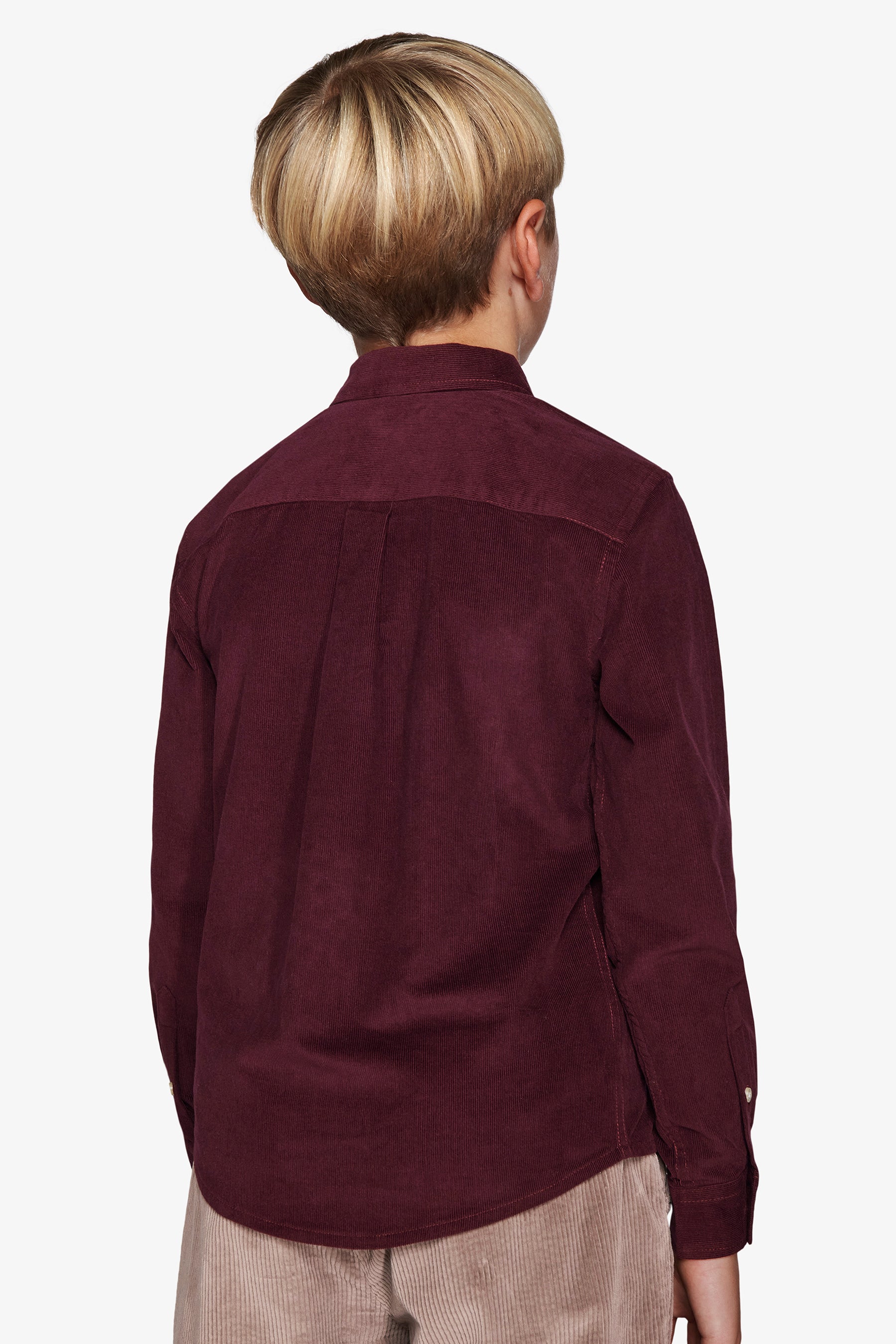 KIDS Burgundy corduroy shirt