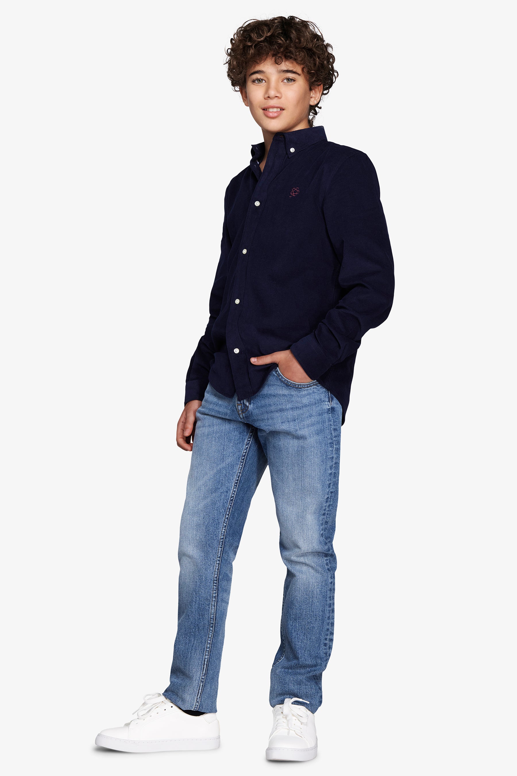 KIDS Blue corduroy shirt