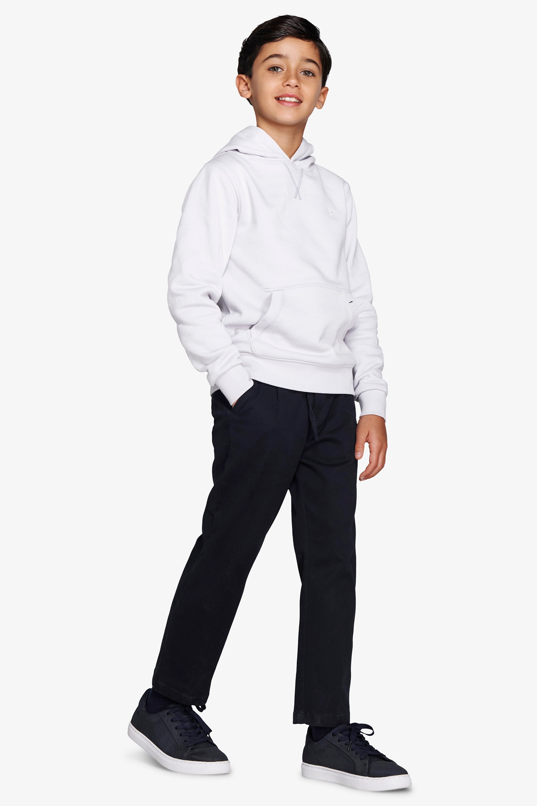 Felpa con cappuccio basic celeste Kids