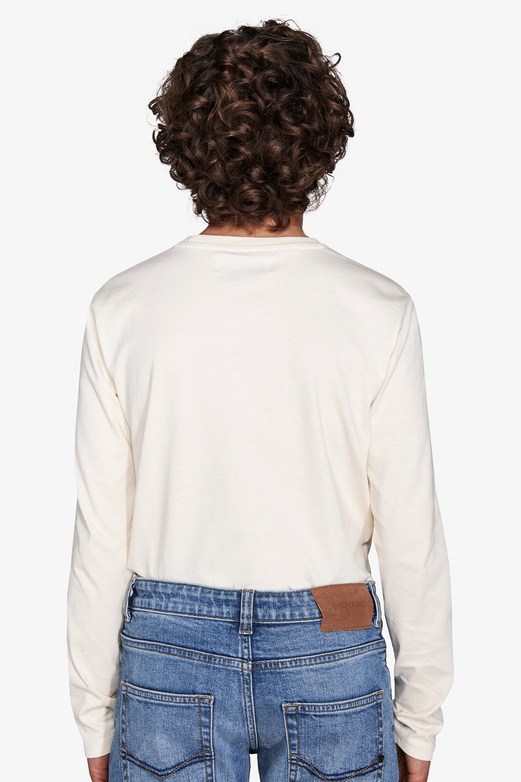 T-shirt con stampa panna Kids