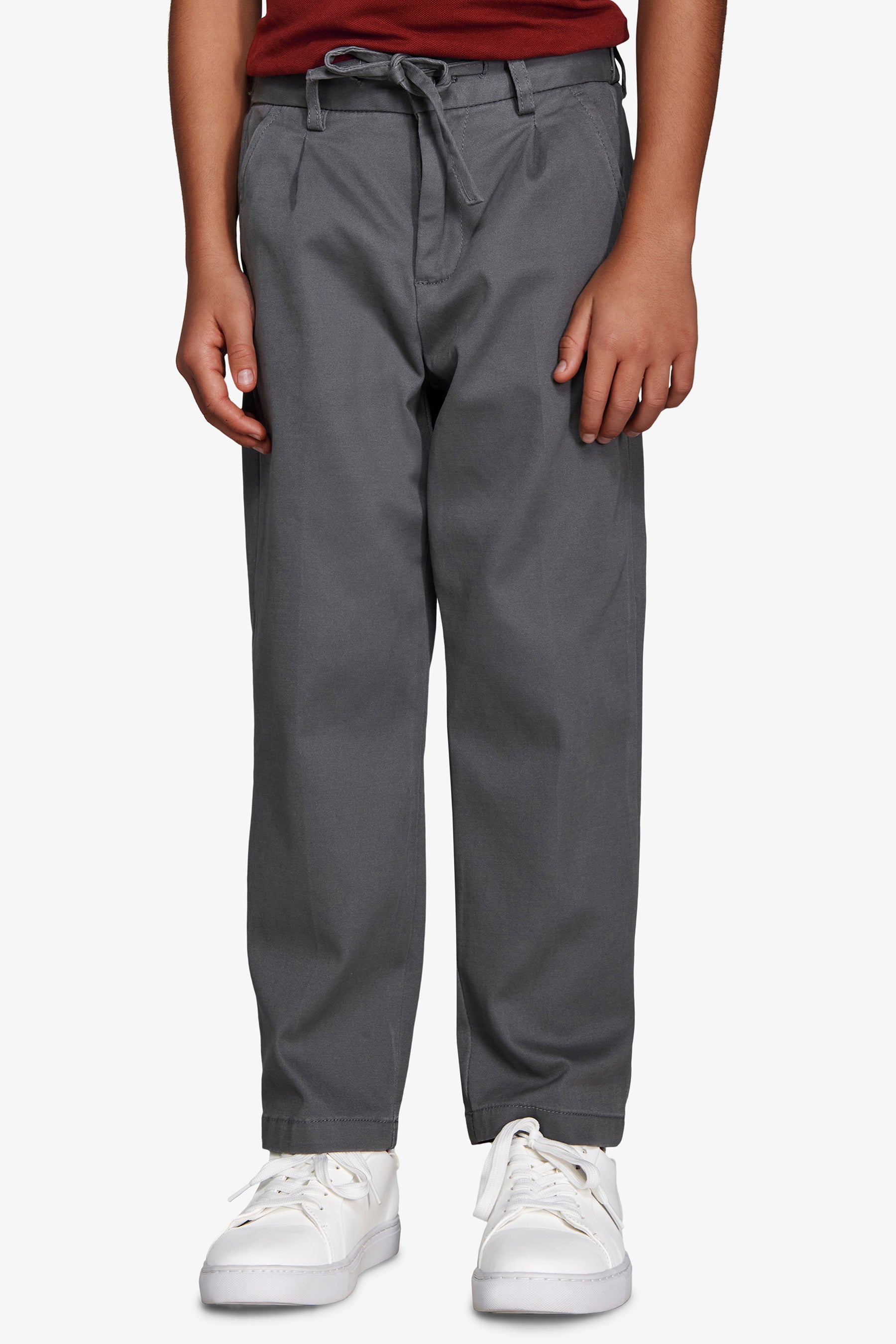 KIDS Gray jersey drawstring pants