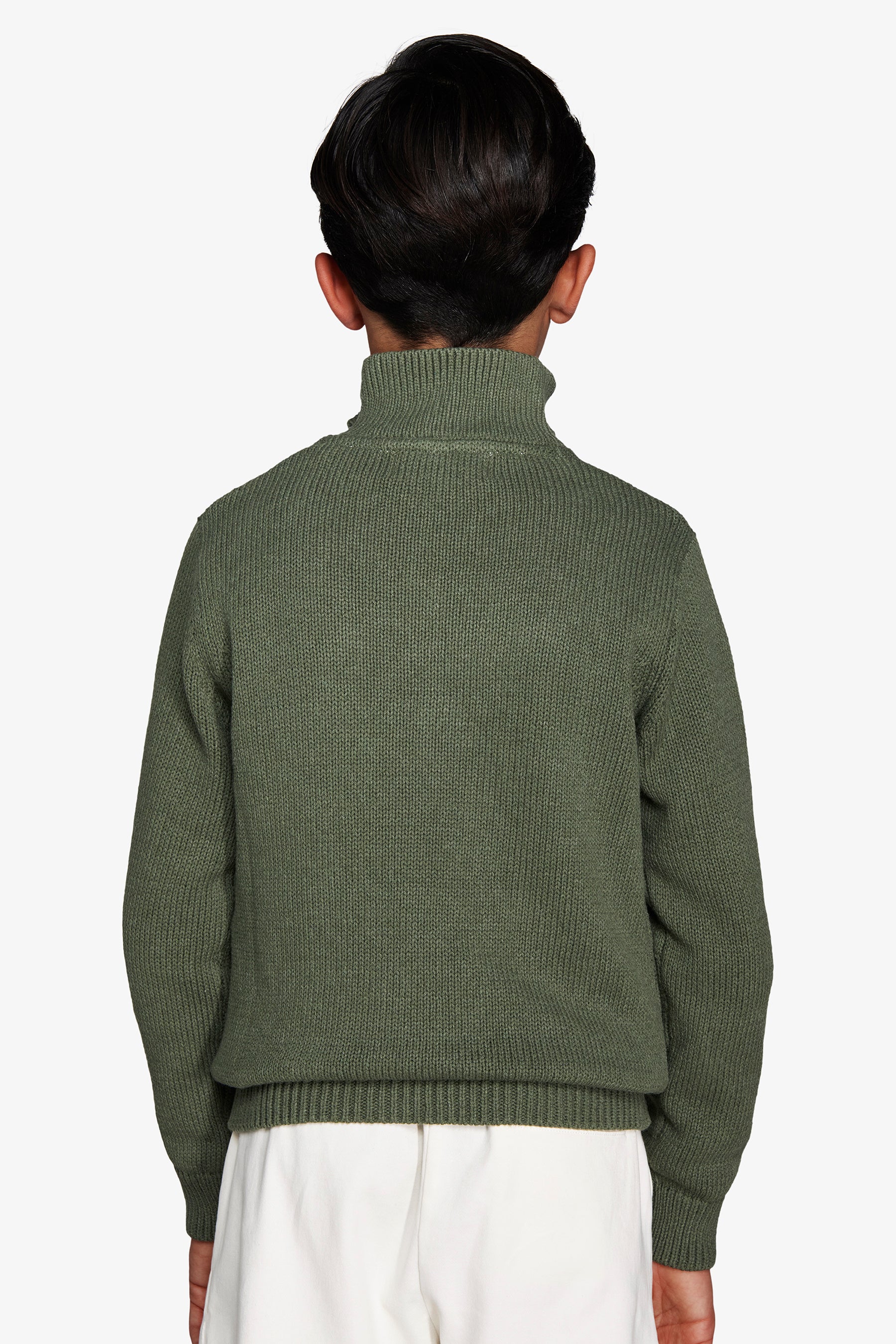 Maglia half zip verde Kids