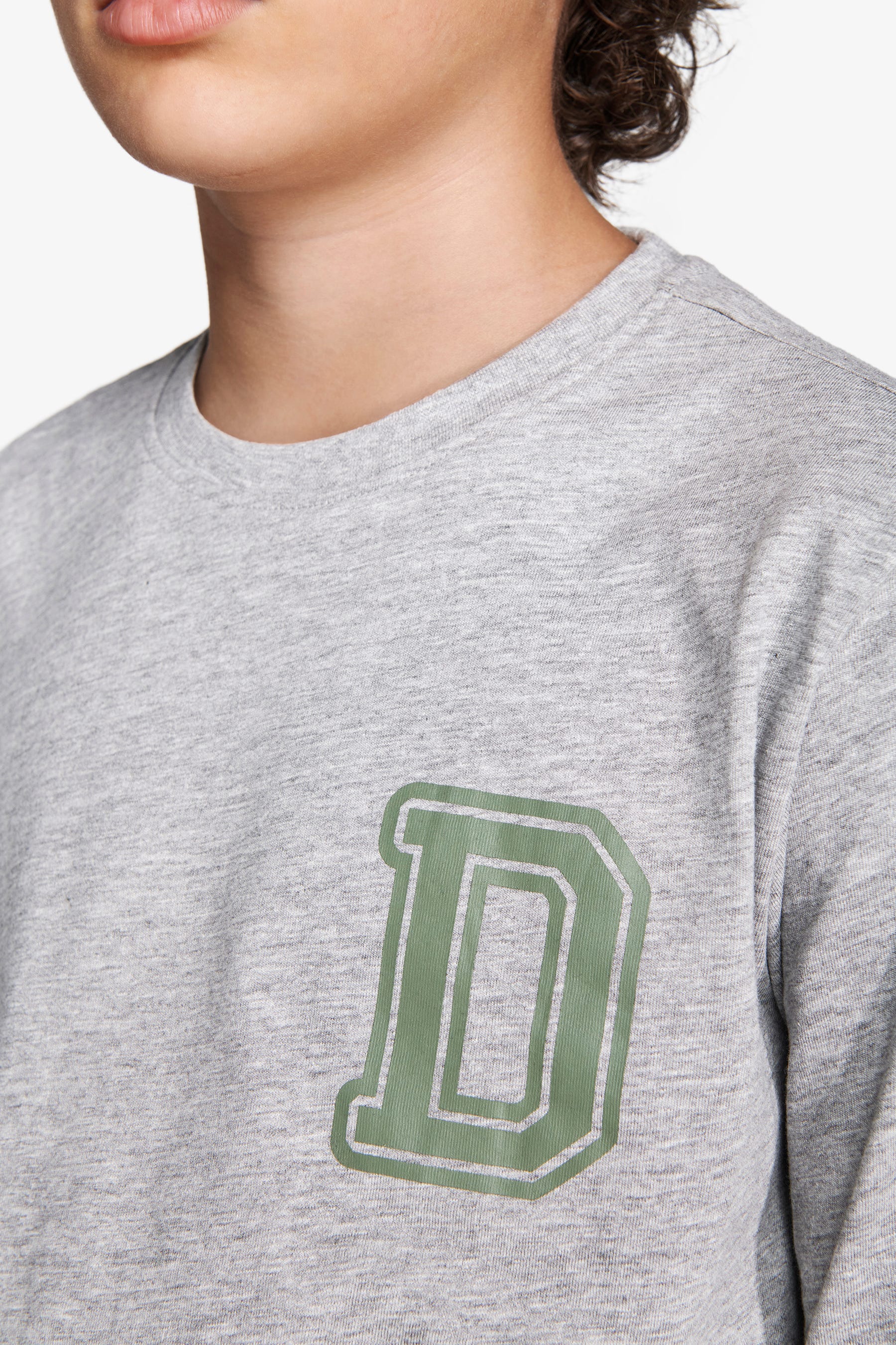 T-shirt con stampa grigio chiaro Kids-Dan John
