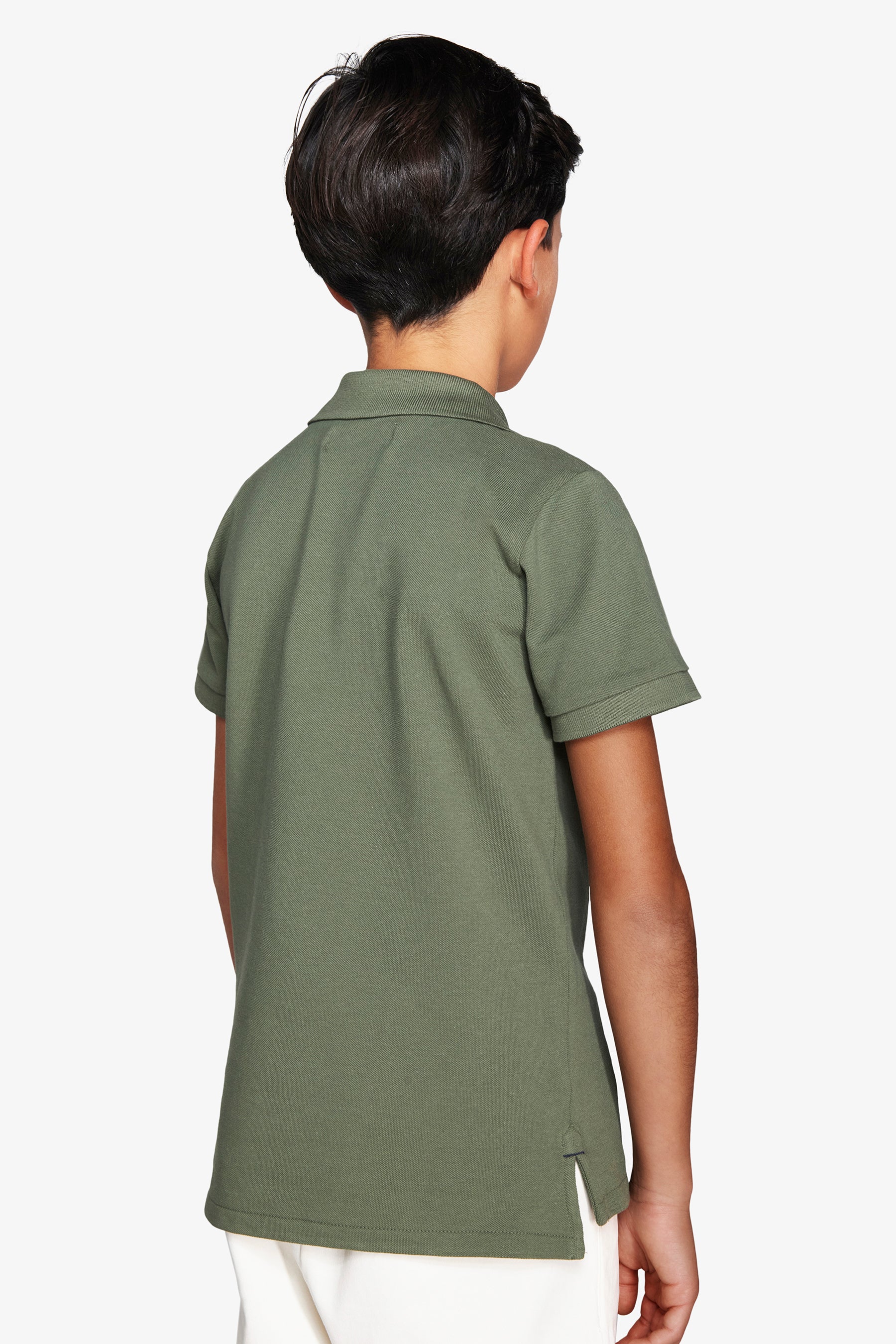 KIDS Green embroidered polo