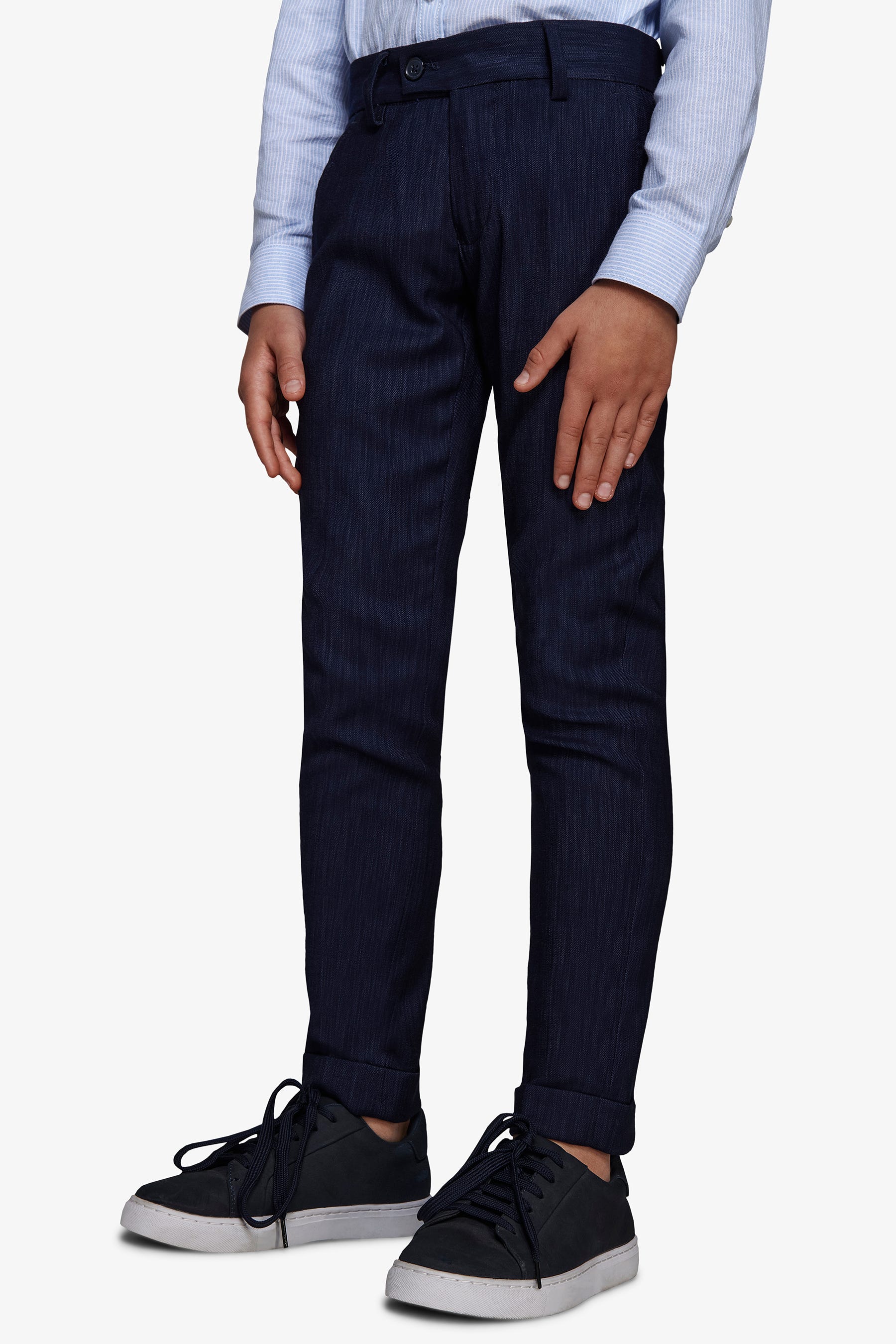 Pantaloni effetto denim blu scuro Kids-Dan John