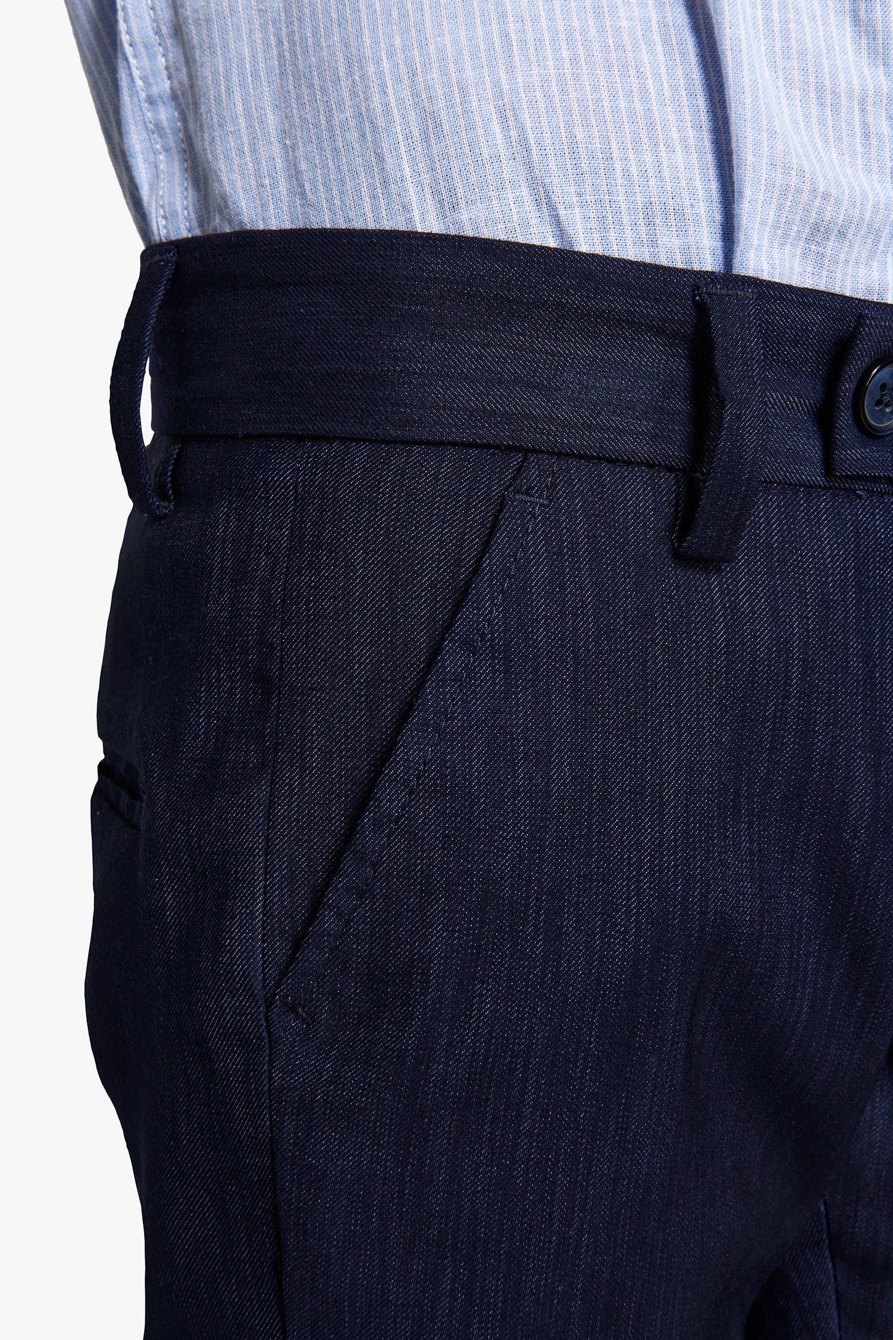 Kinder-Hose in dunkelblauer Denim-Optik