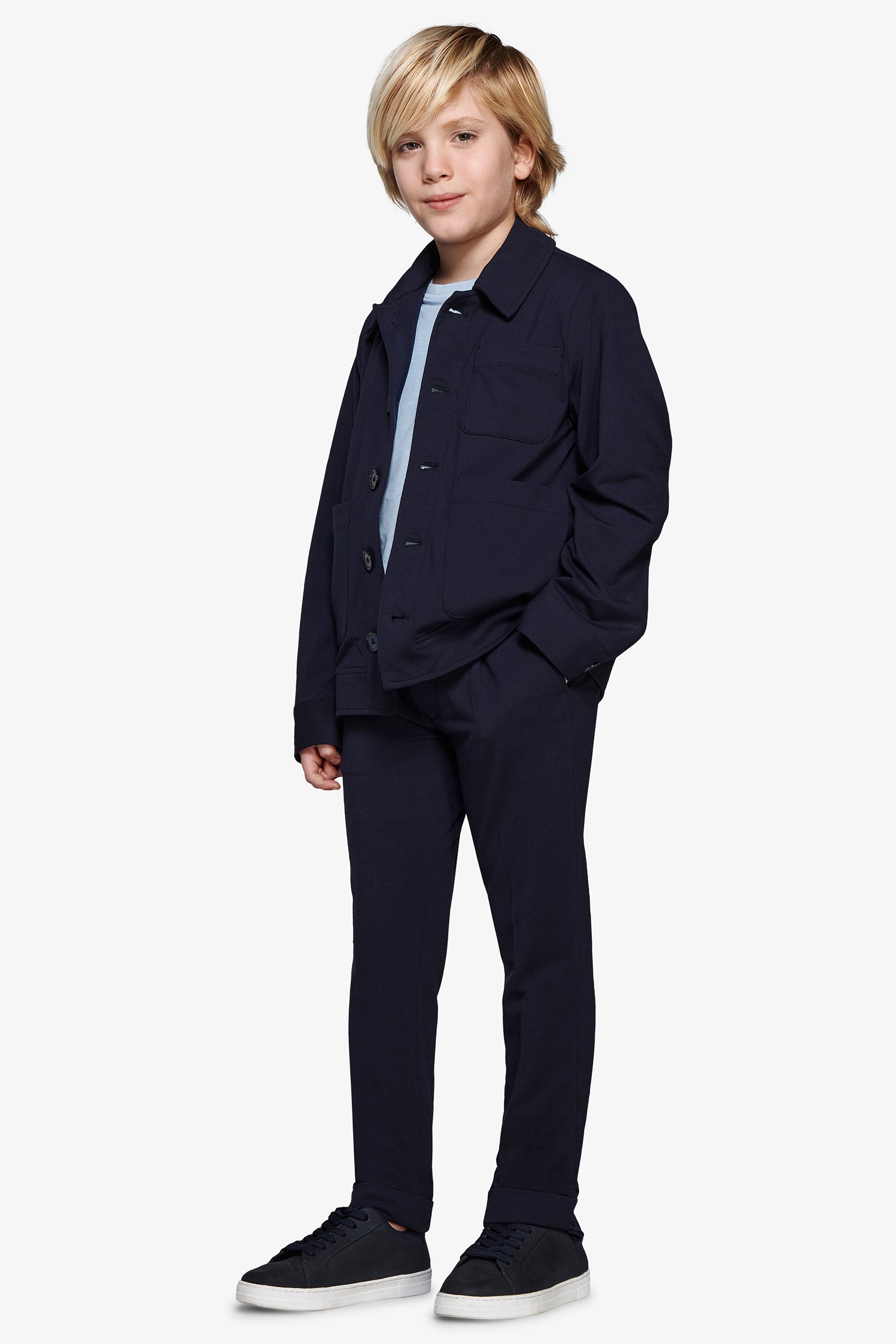 Surchemise bleue en jersey Kids