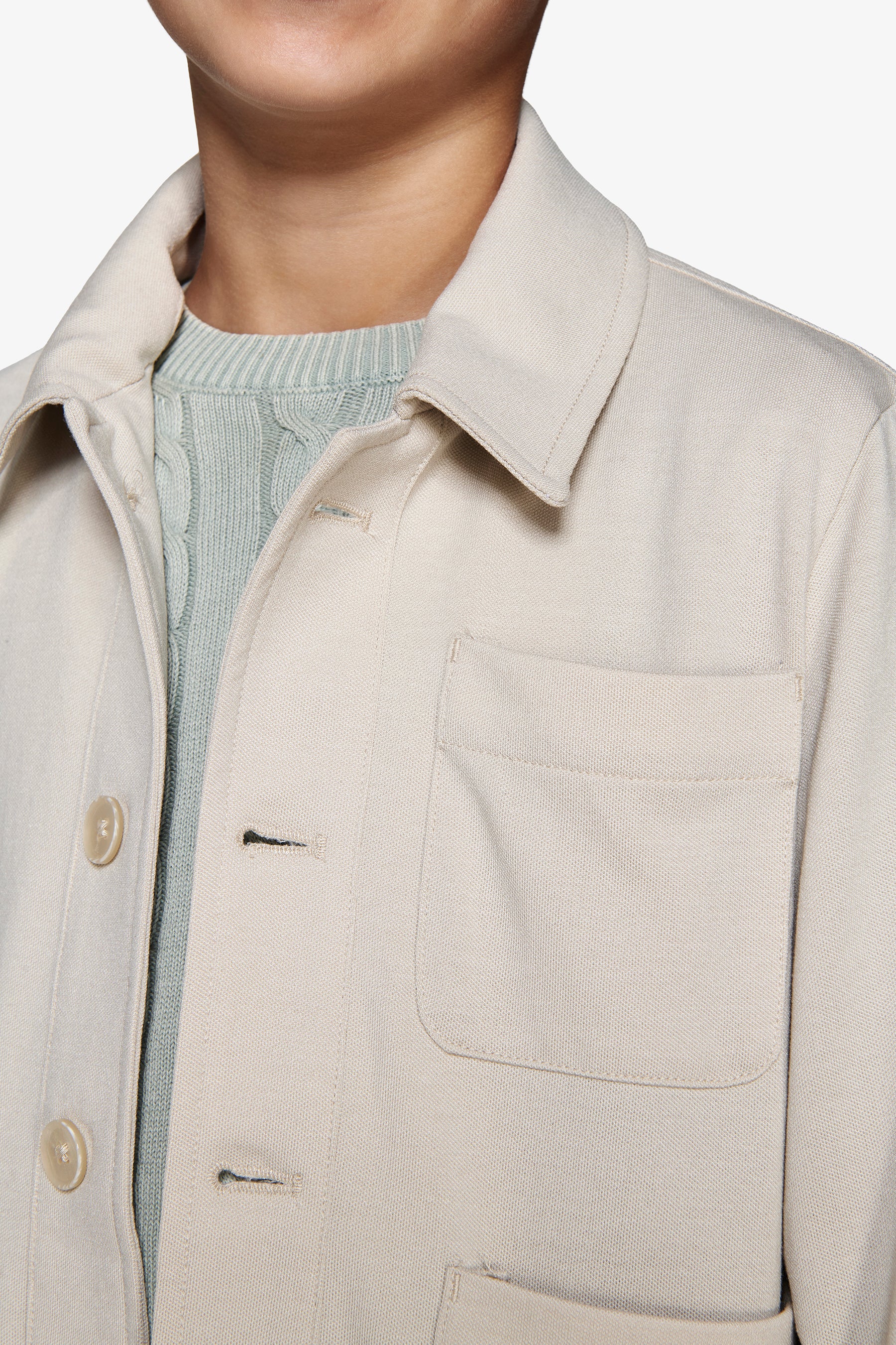 Surchemise en jersey sable Kids