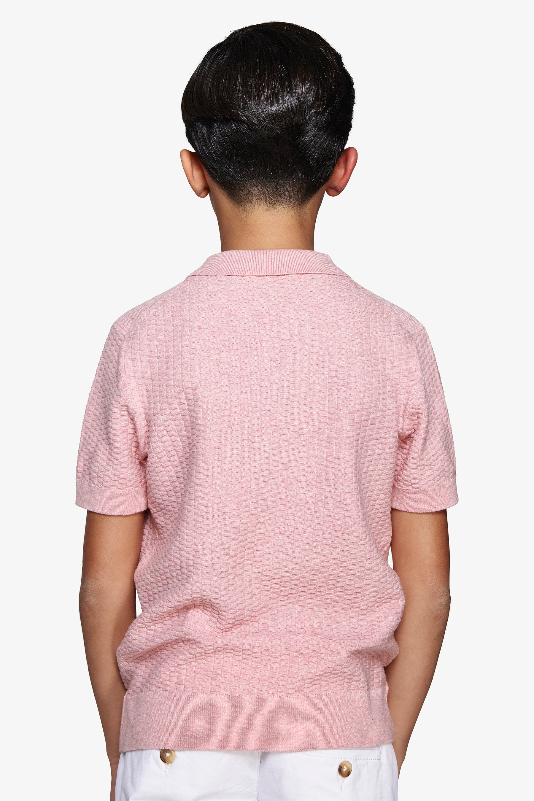POLO M/C CO BOTTONI PUNTO DADINO ROSA-Dan John