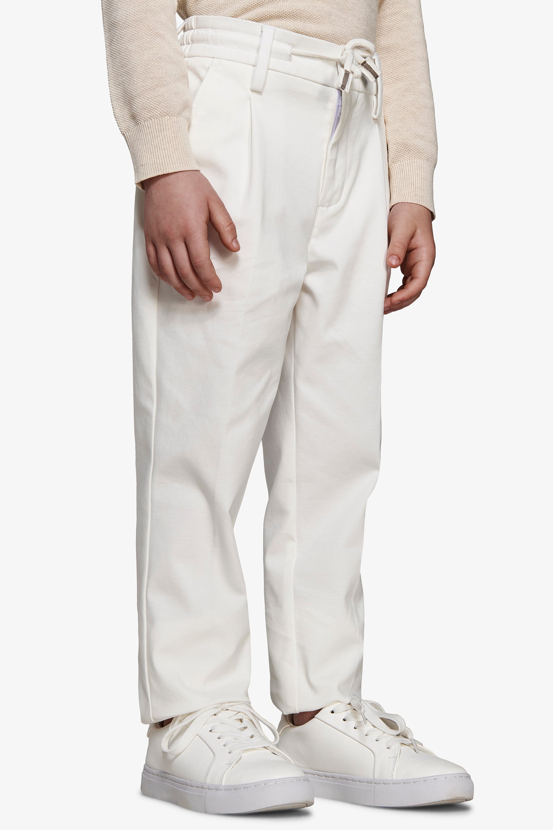 Pantaloni jersey panna Kids