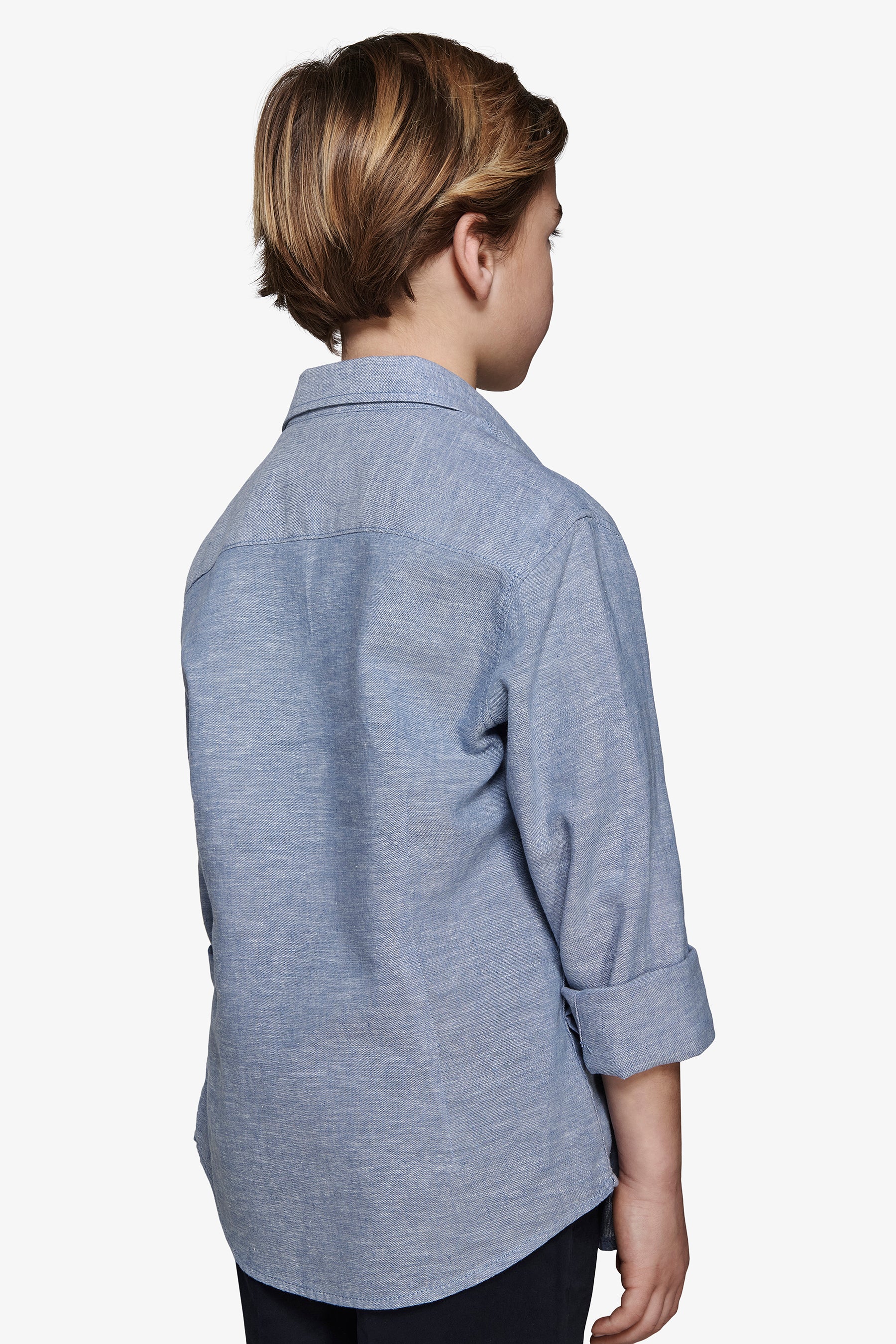 Camicia misto lino relaxed avion Kids-Dan John