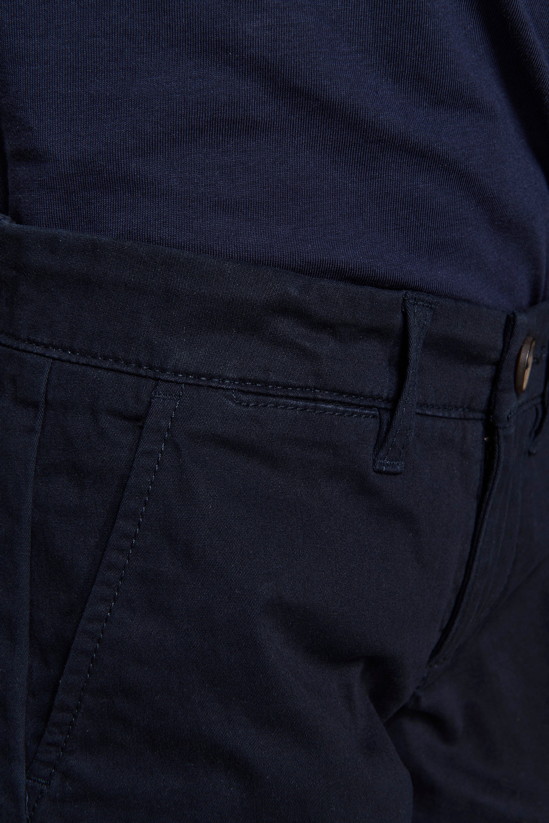 Bermuda chino basic in cotone blu Kids-Dan John