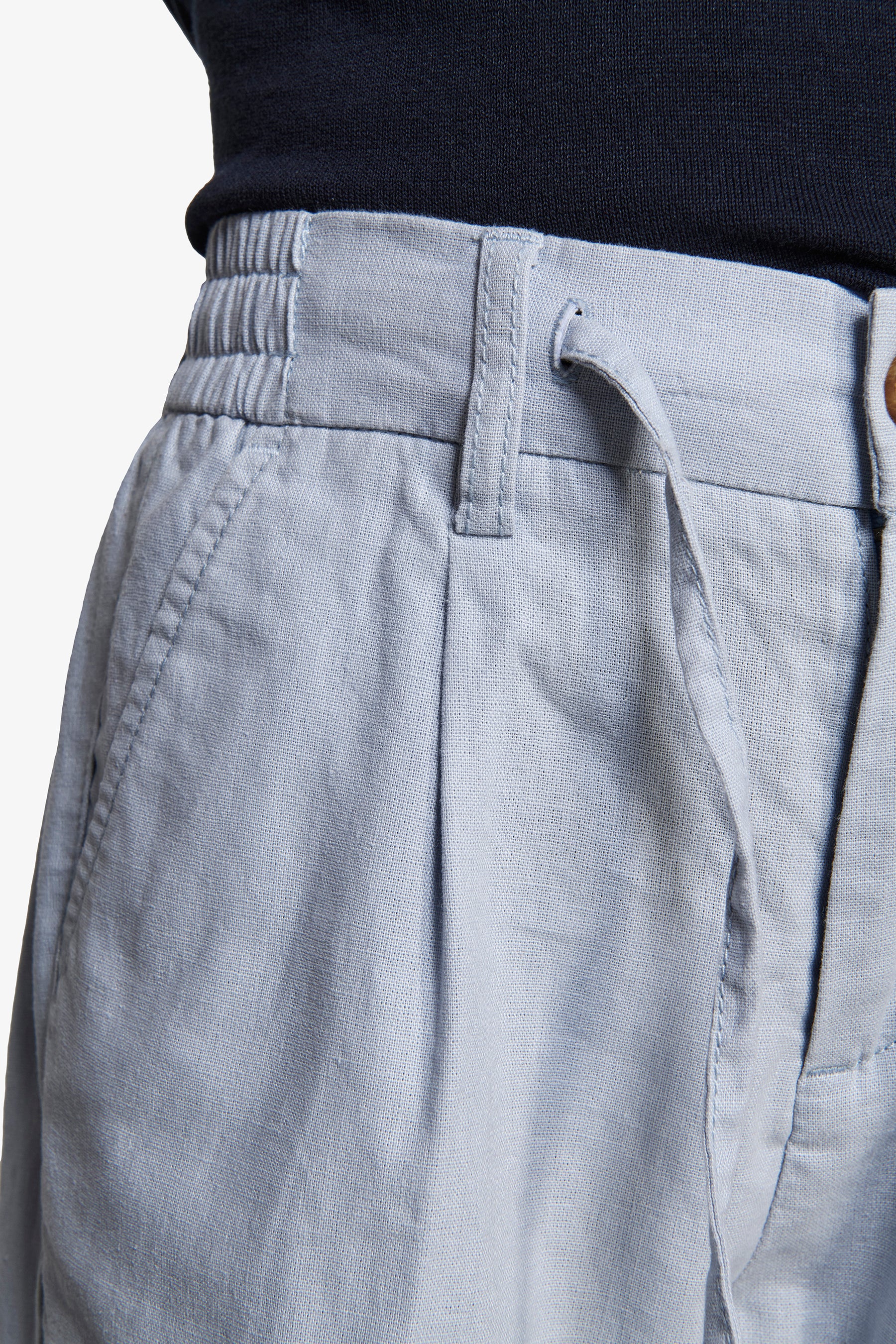 Pantalaccio misto lino celeste Kids-Dan John