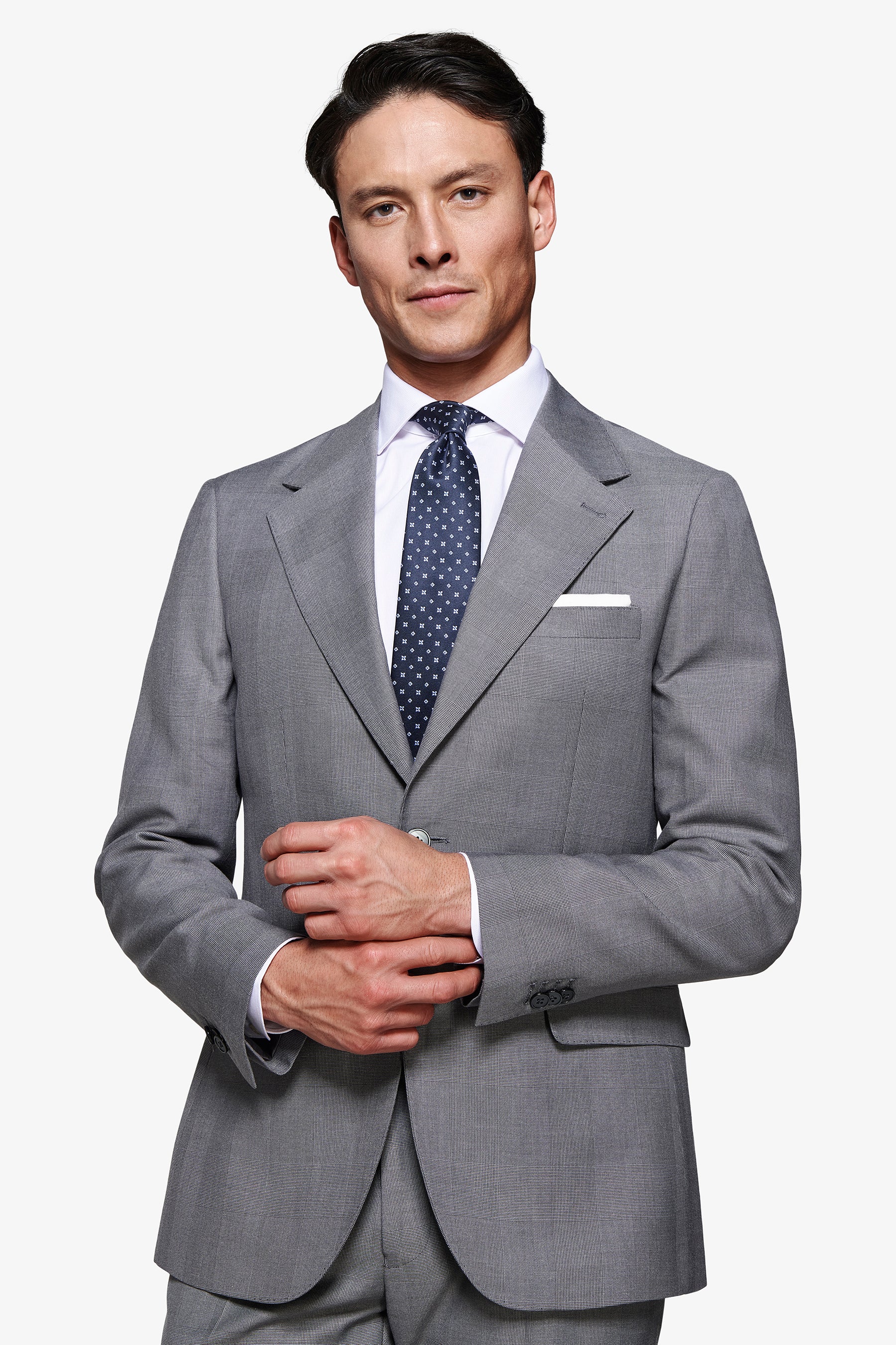 Giacca principe di galles grigia