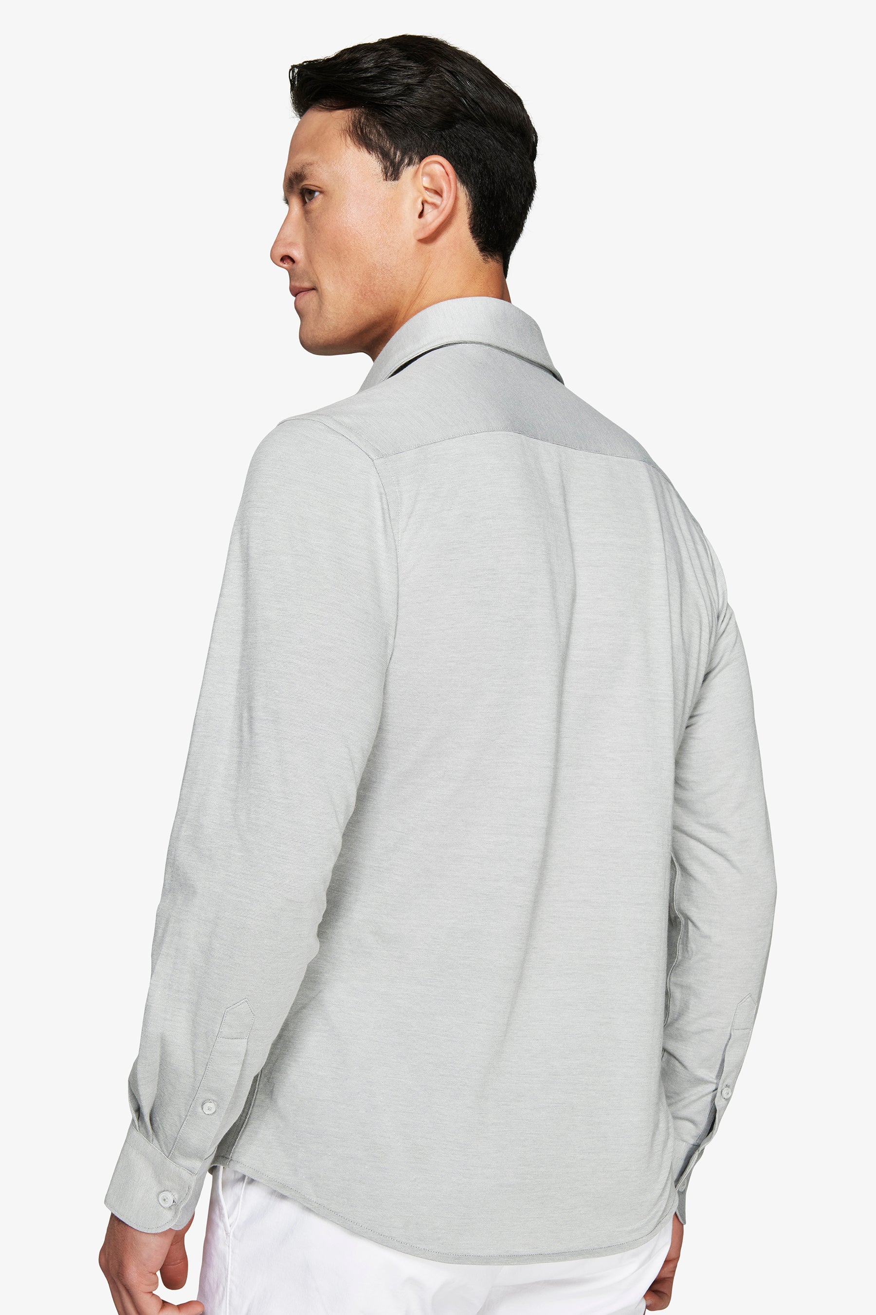 Camicia piquet grigia-Dan John