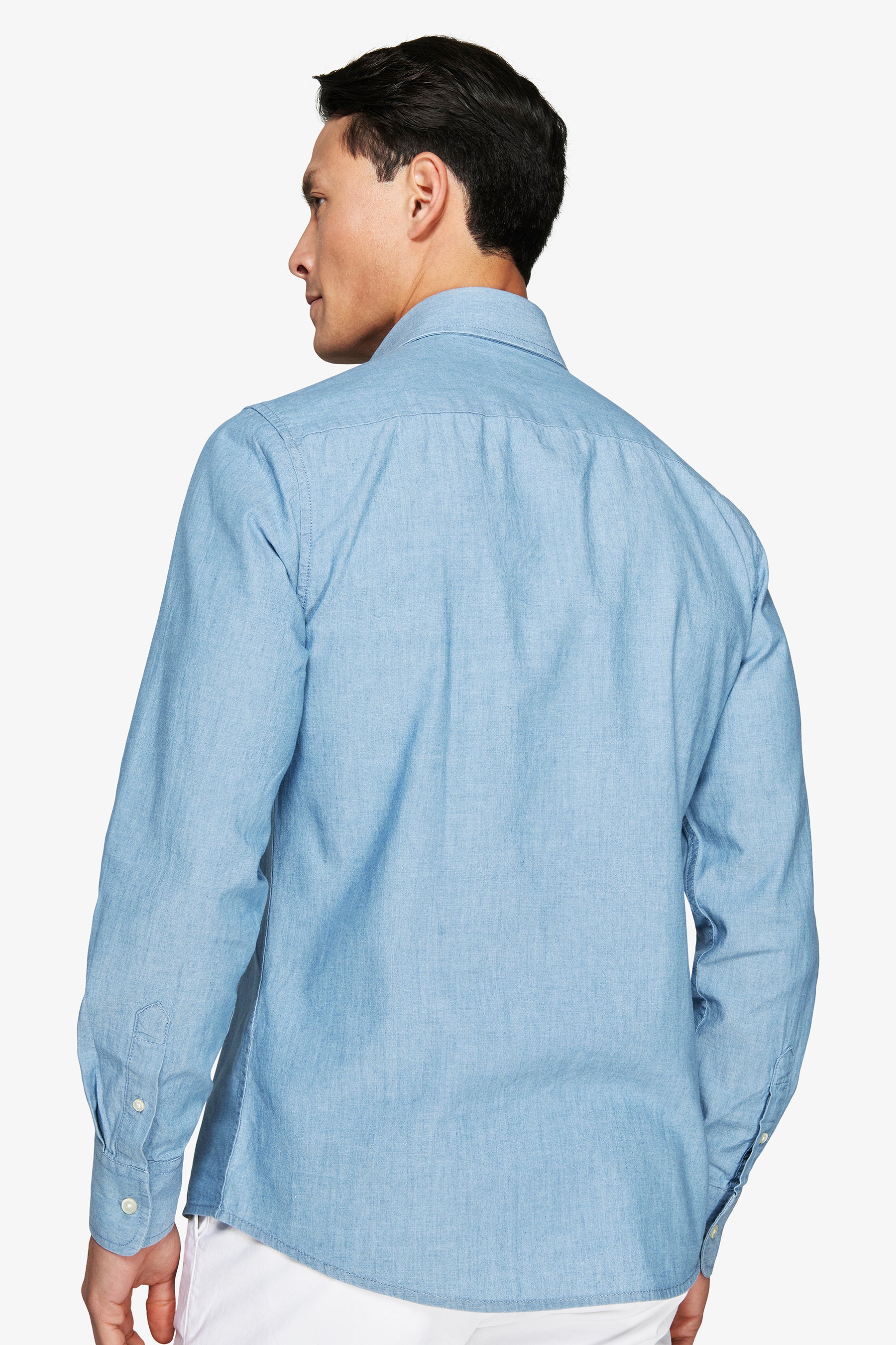 Light wash denim shirt