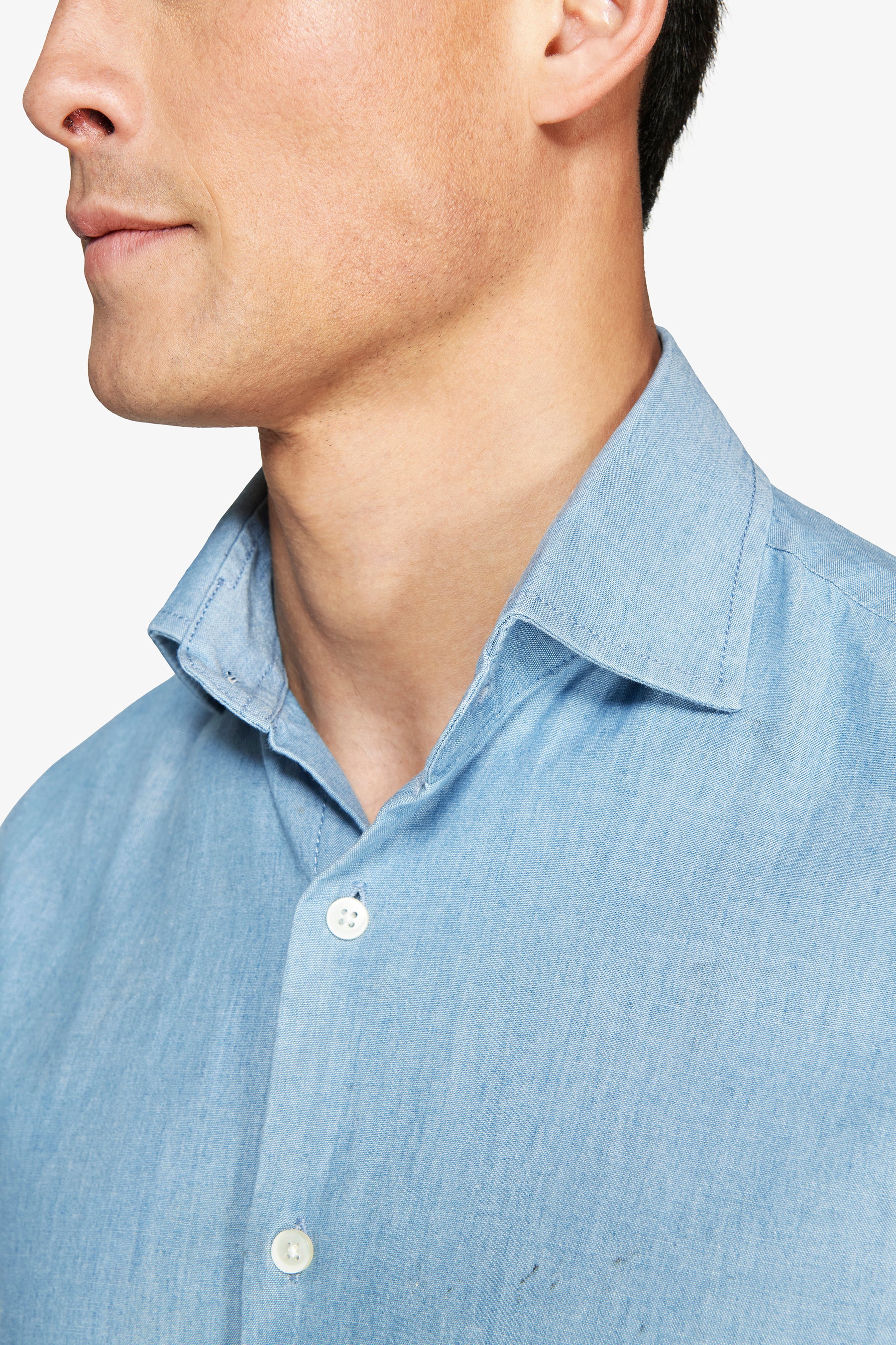 Camicia denim lavaggio chiaro