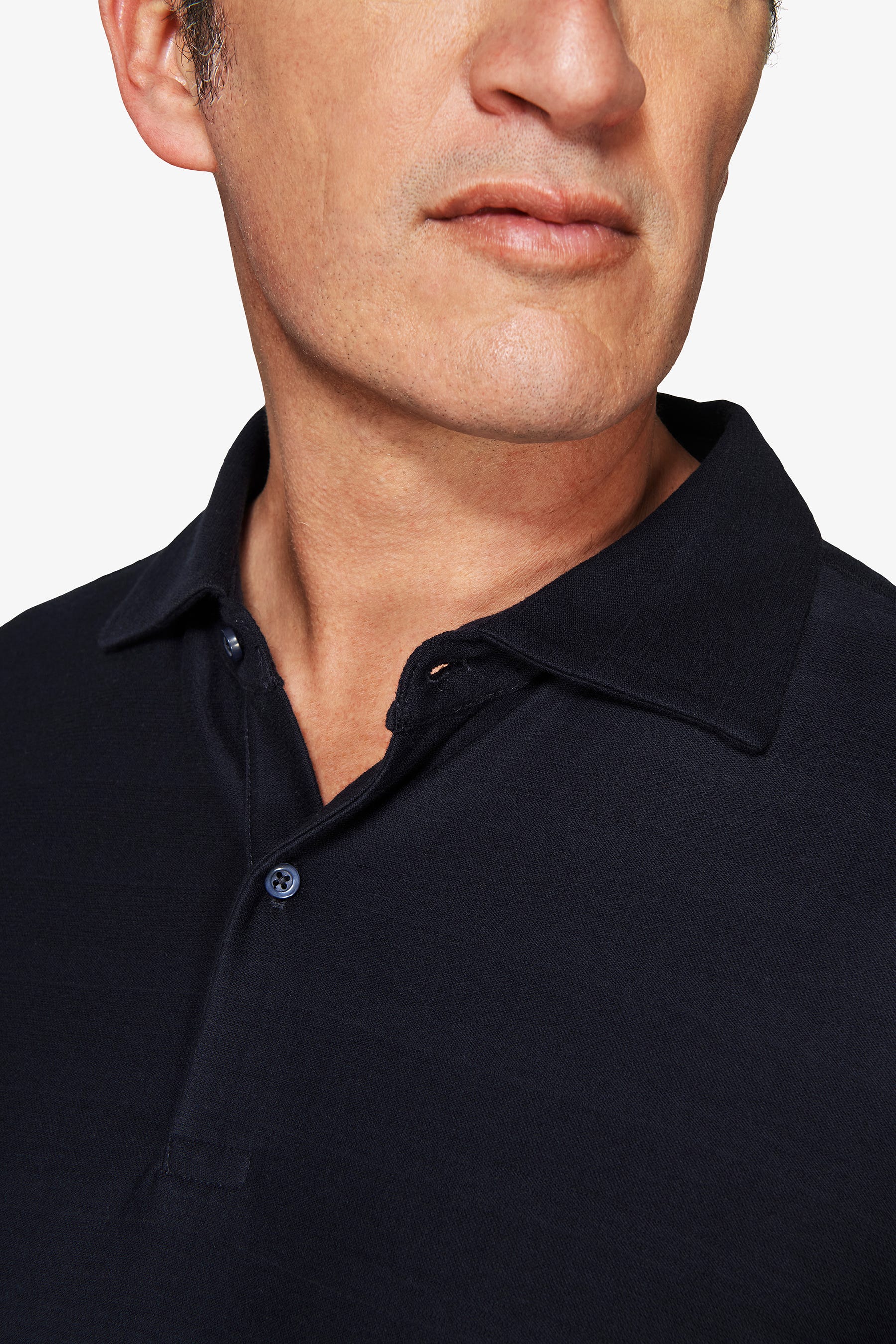 Polo jersey armaturata blu-Dan John