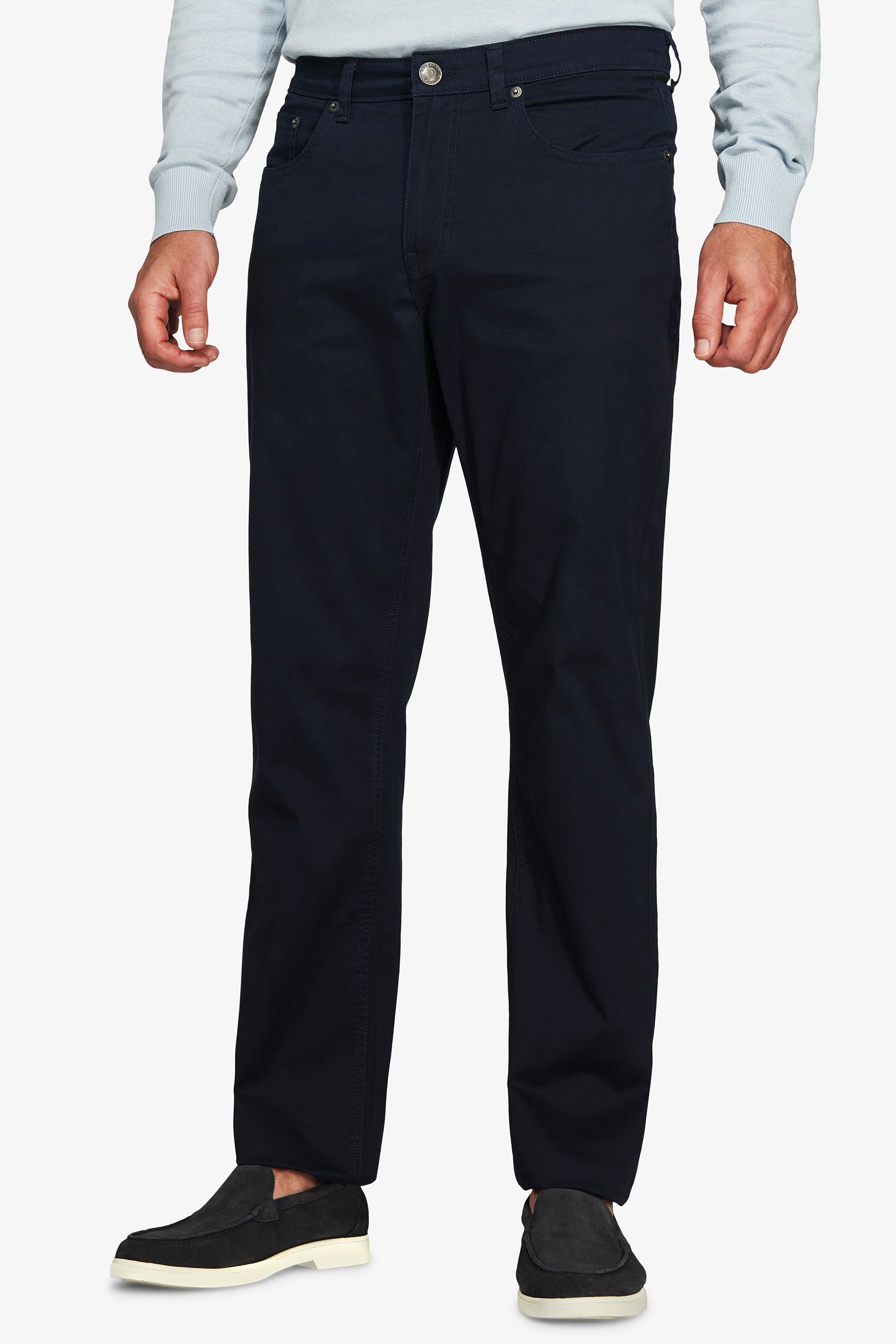 5-Pocket-Hose aus Gabardine in Blau