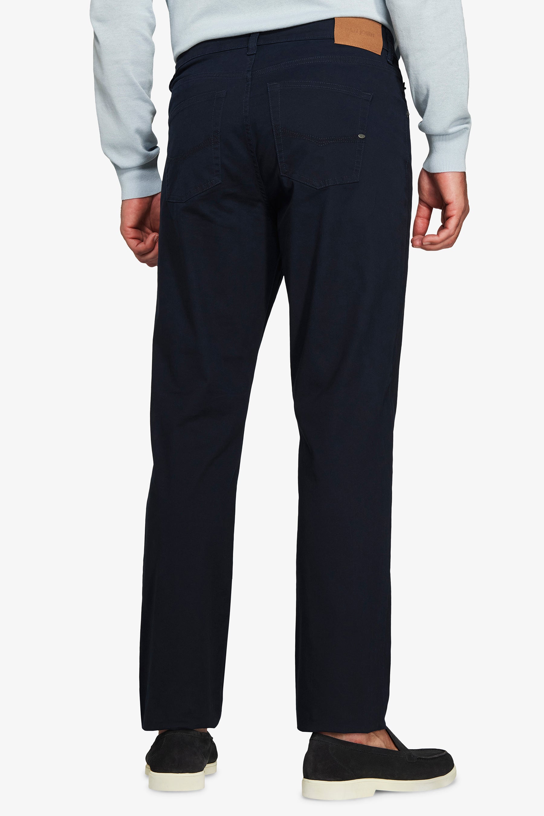 Pantaloni 5 tasche gabardina blu