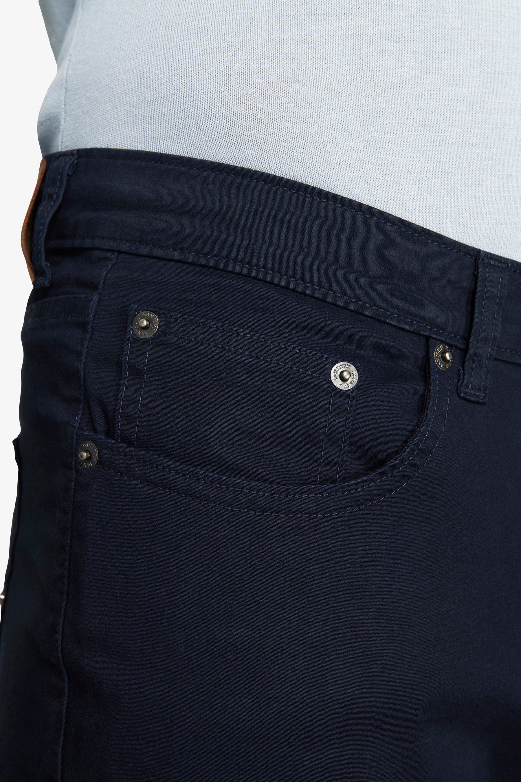 Pantaloni 5 tasche gabardina blu