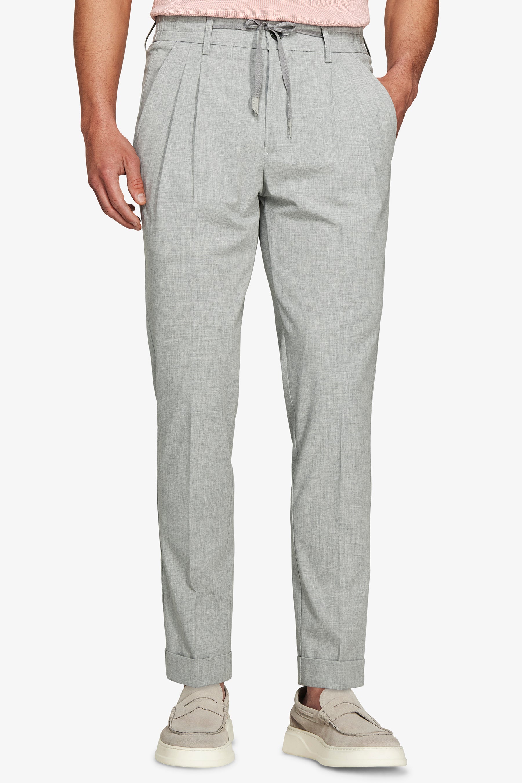 Pantalaccio tela melange grigio