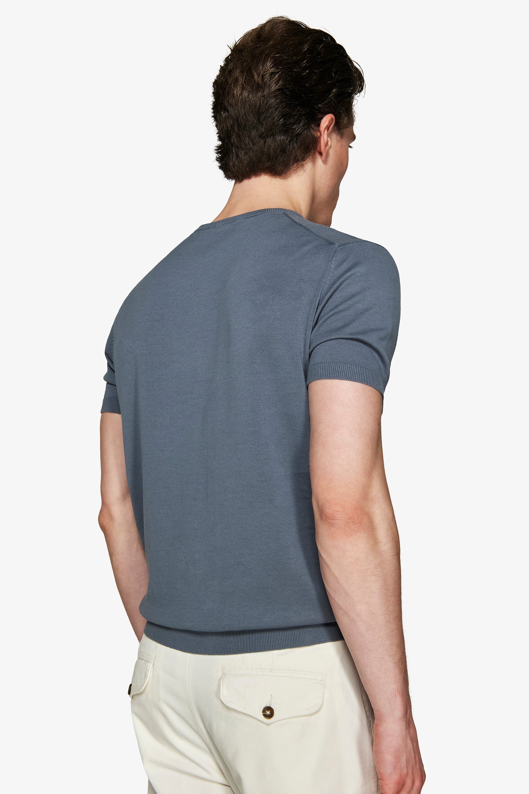 Avion knit cotton basic t-shirt