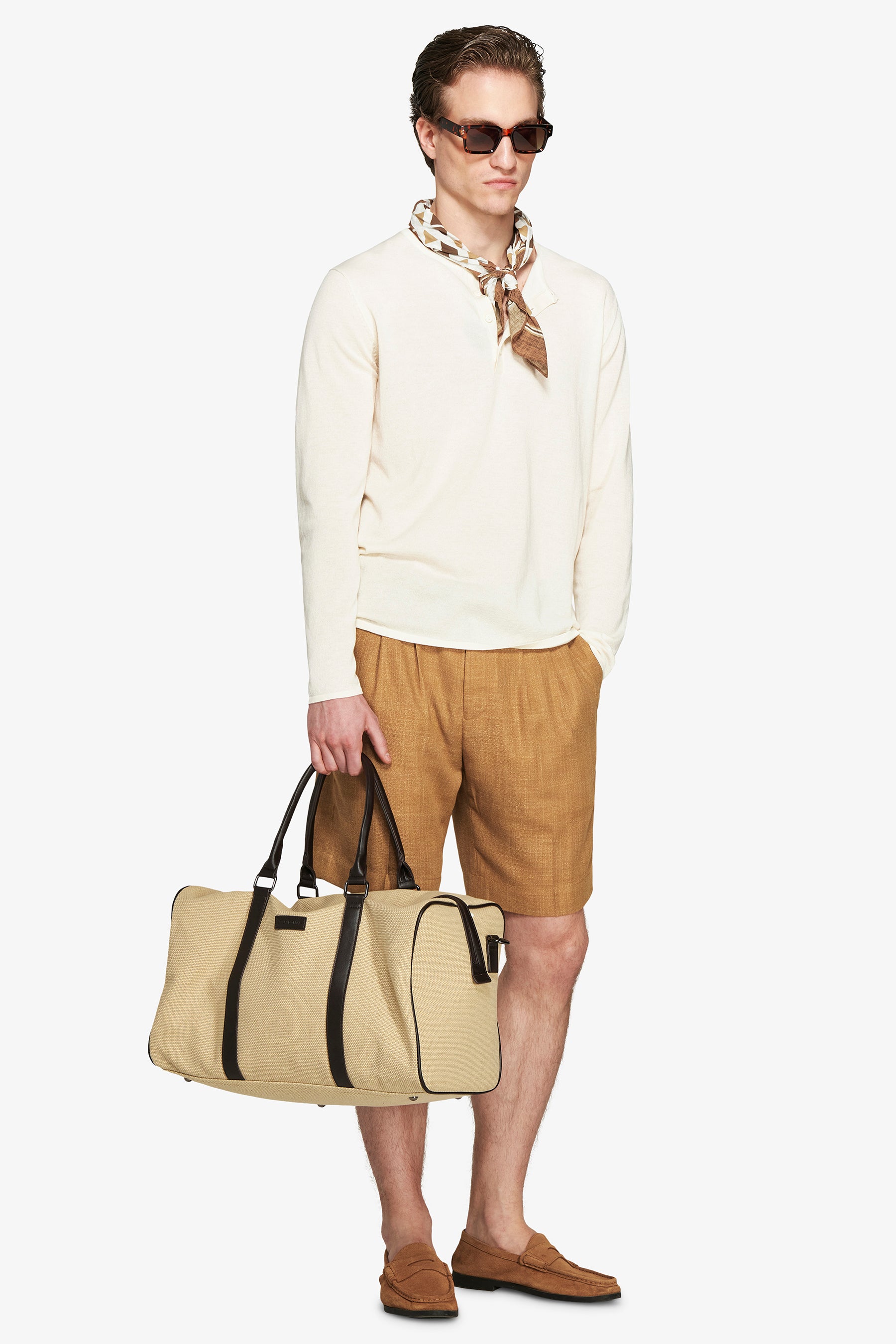 Maglia misto lino chester burro