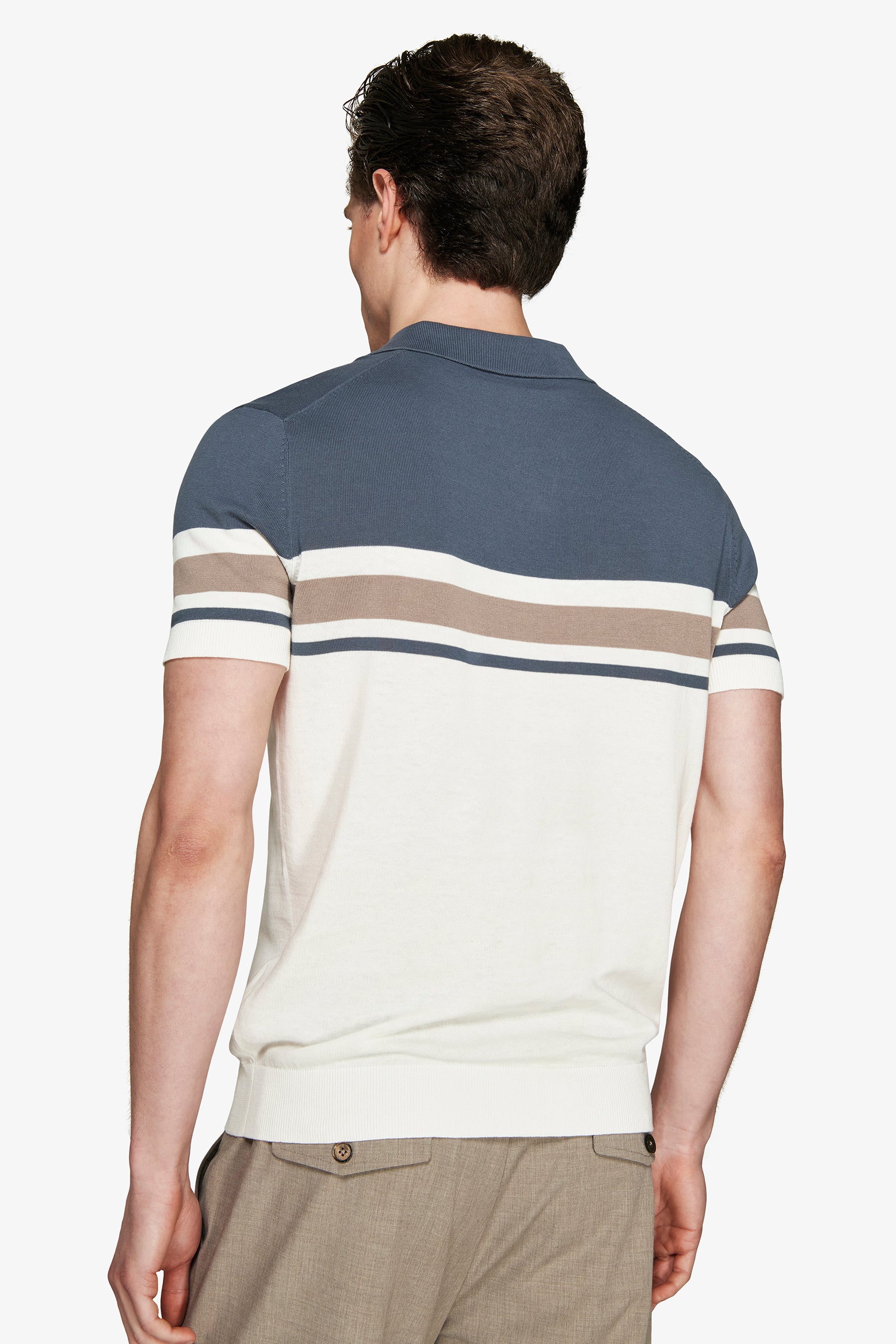 Avion striped knit polo