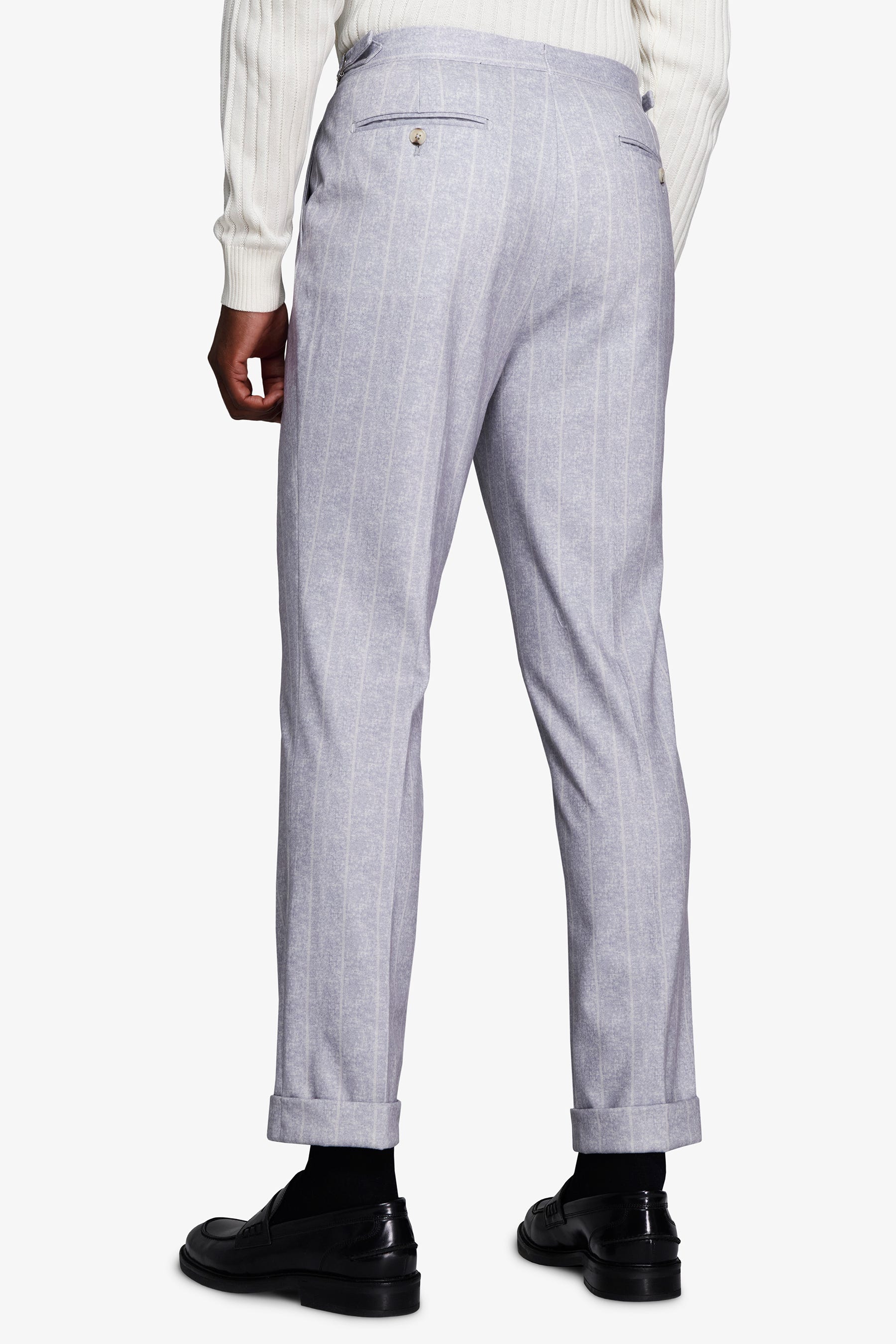 Pantaloni gessati celesti-Dan John