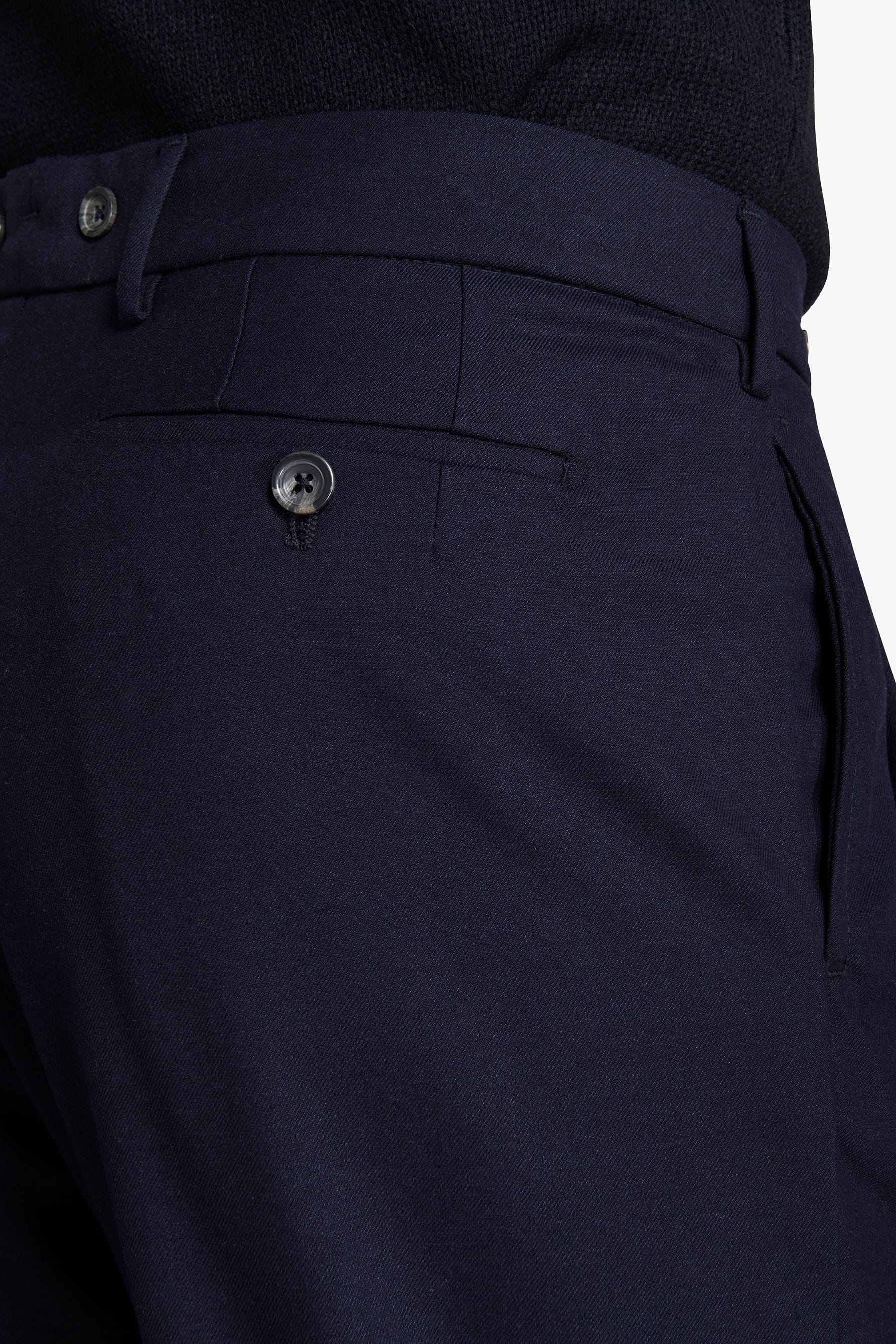 Pantaloni doppia pinces blu-Dan John