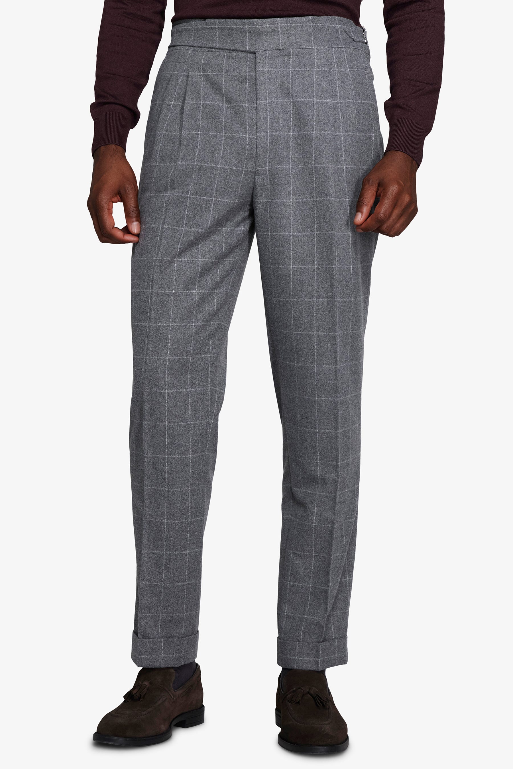 Pantaloni finestrati grigio medio-Dan John