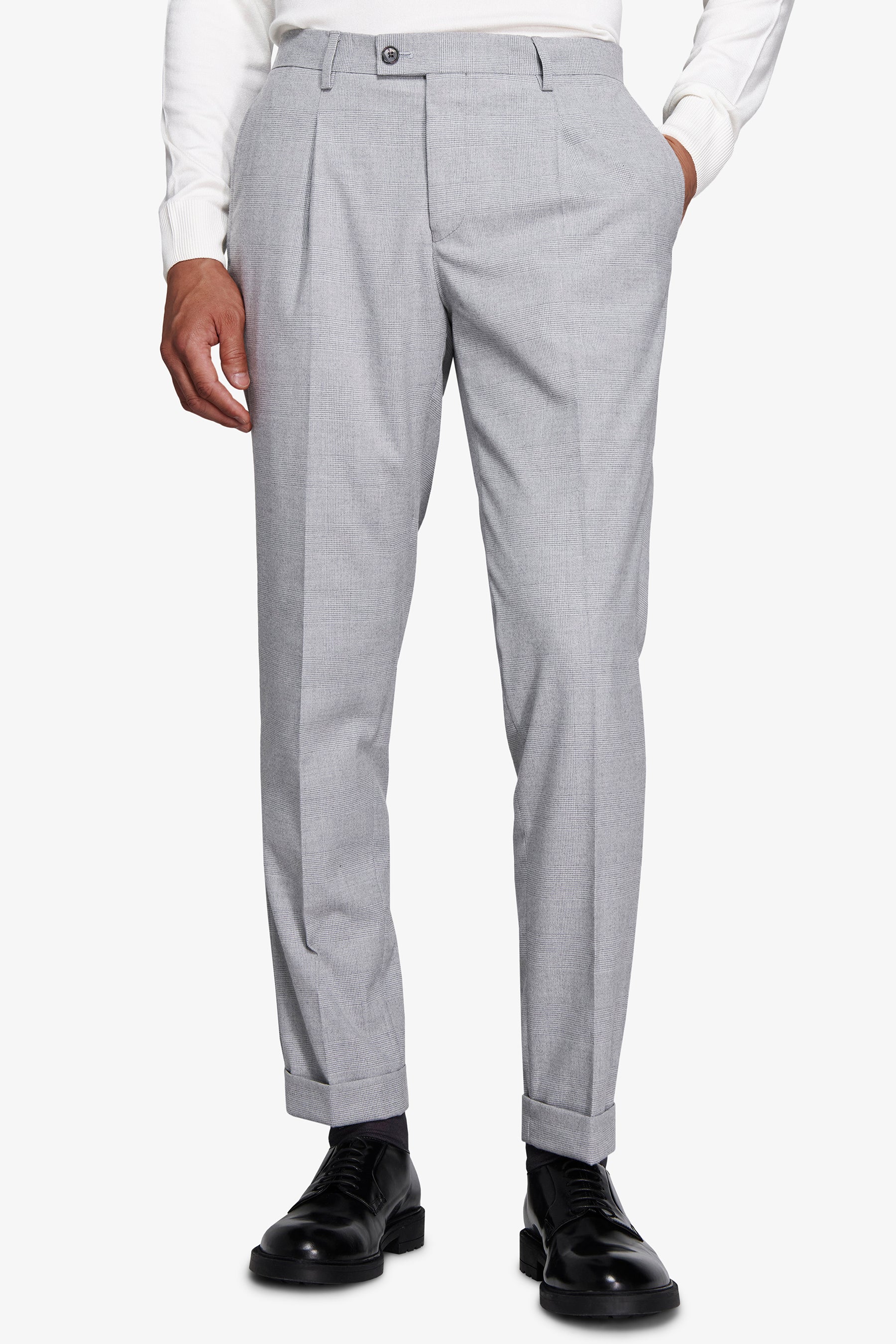 Pantaloni galles grigio chiaro