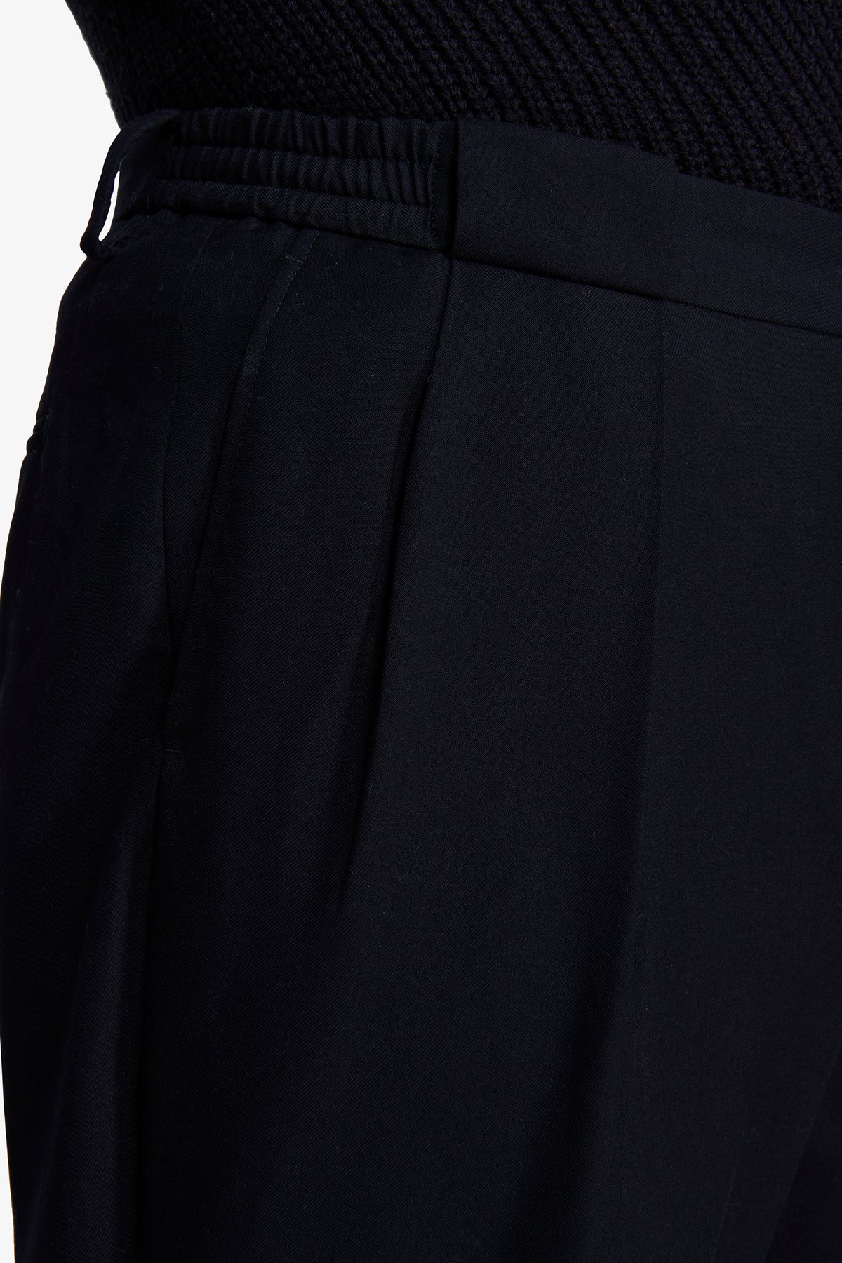 Pantaloni twill blu "Volume"