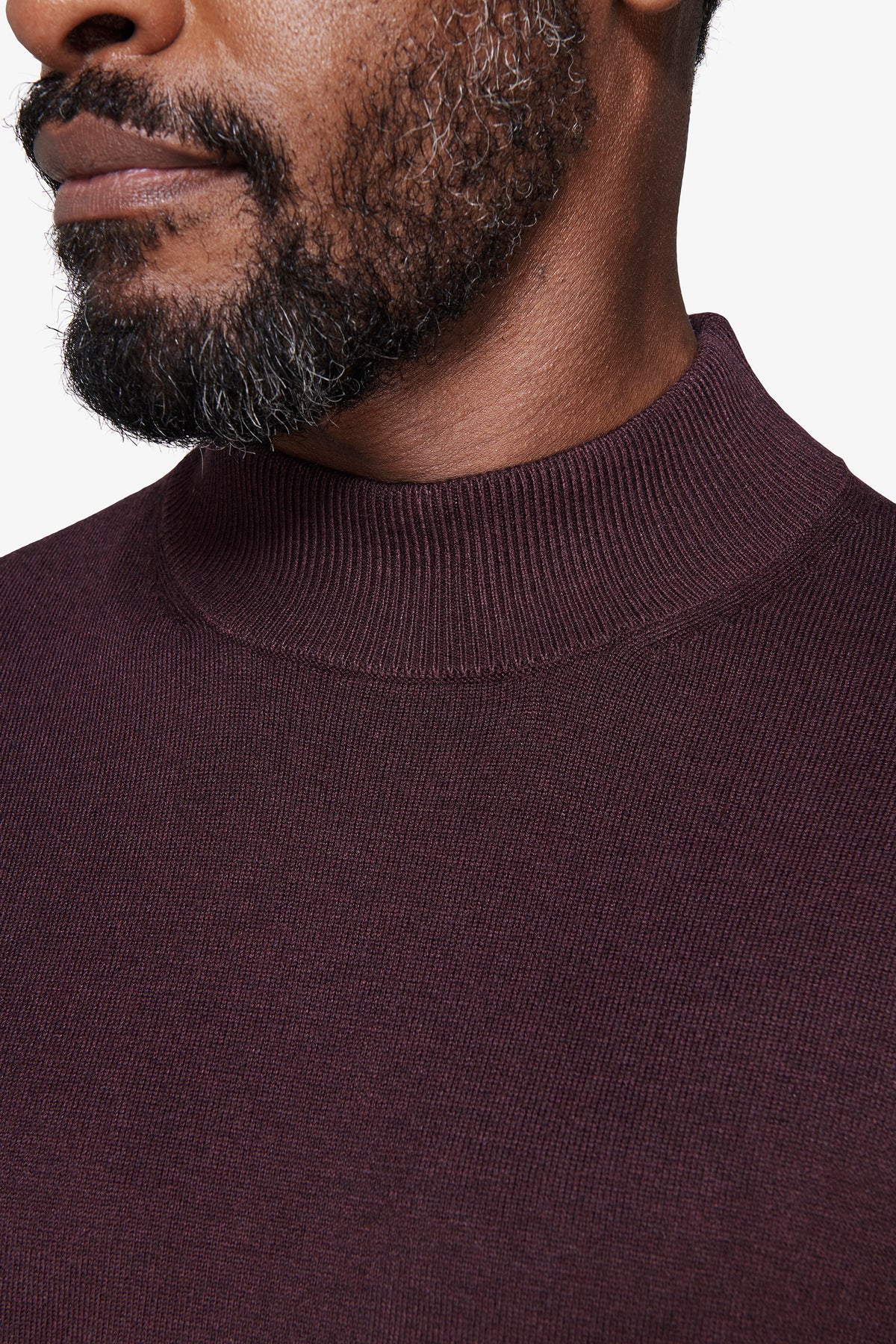 Maglia lupetto basic bordeaux
