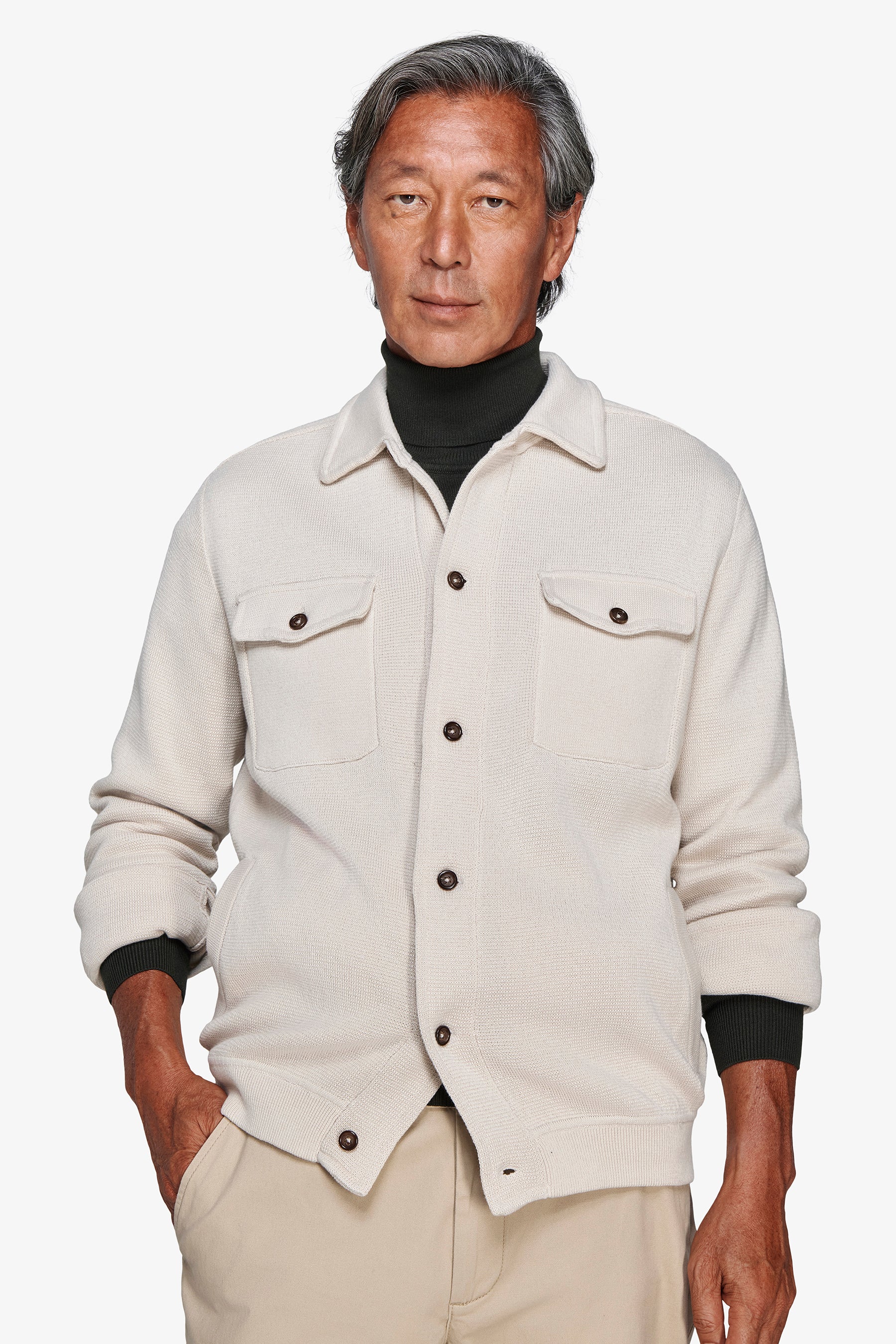 Blazer in maglia mastice