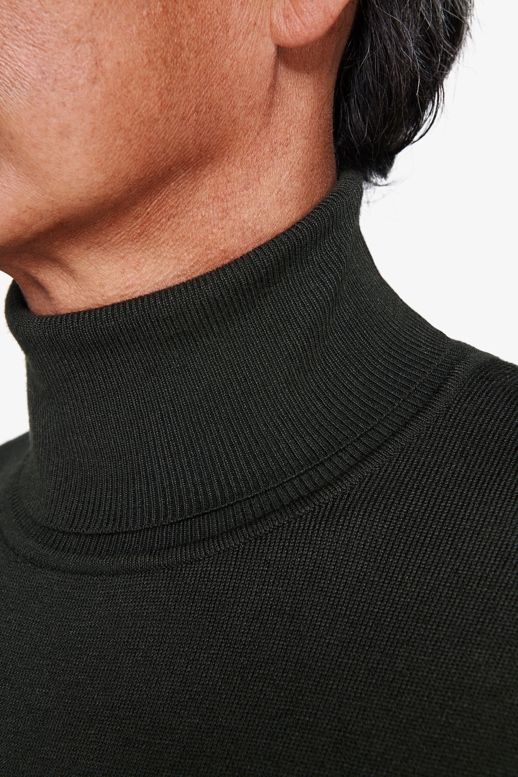 Basic-Rollkragenpullover in Teal
