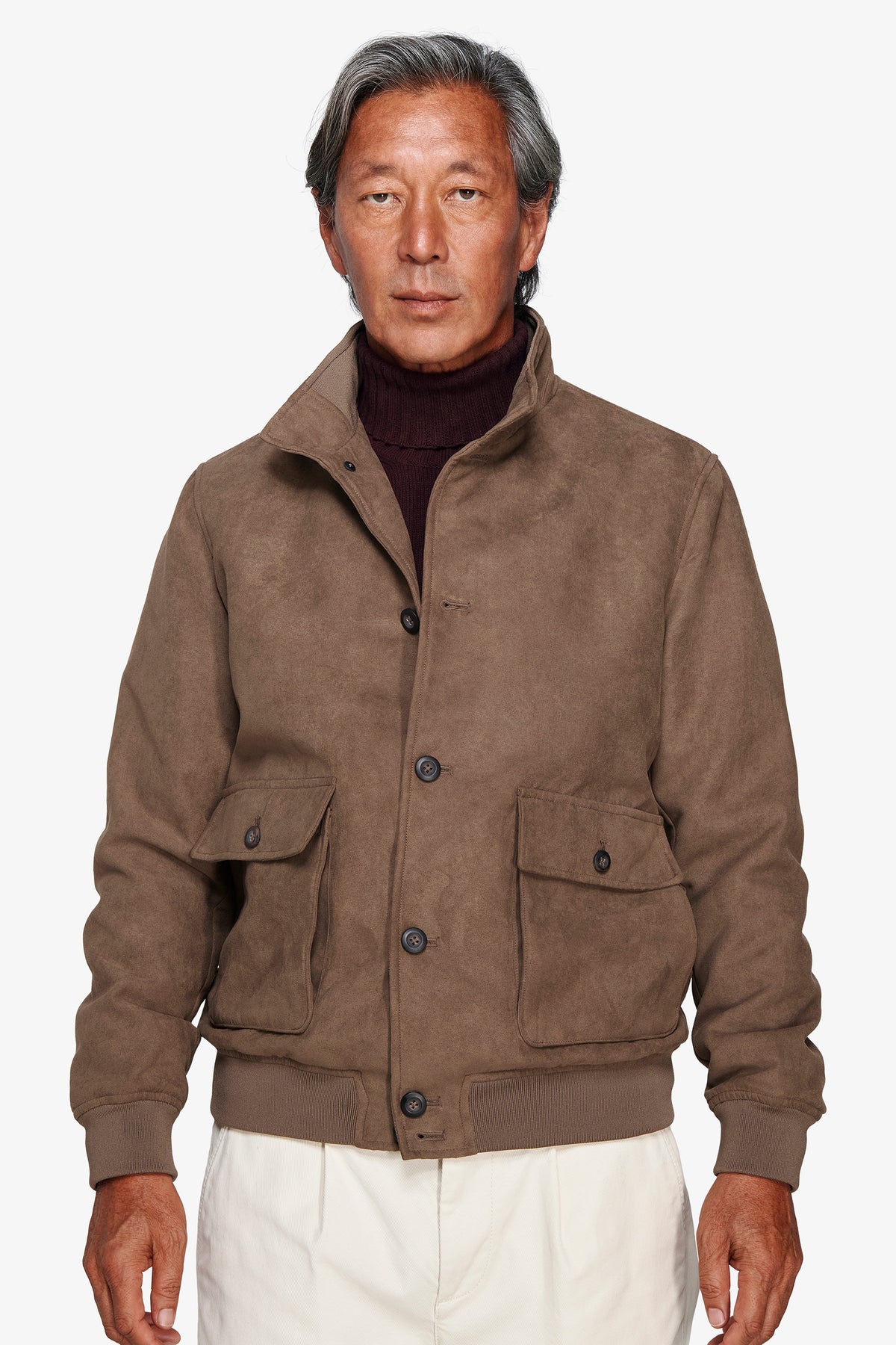 Bomber ecosuede tortora