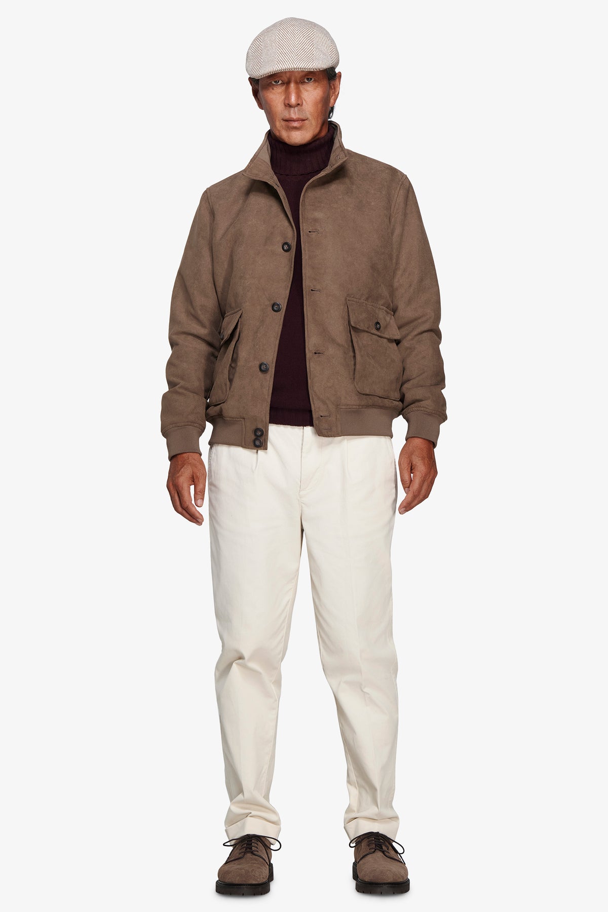 Bomber ecosuede tortora