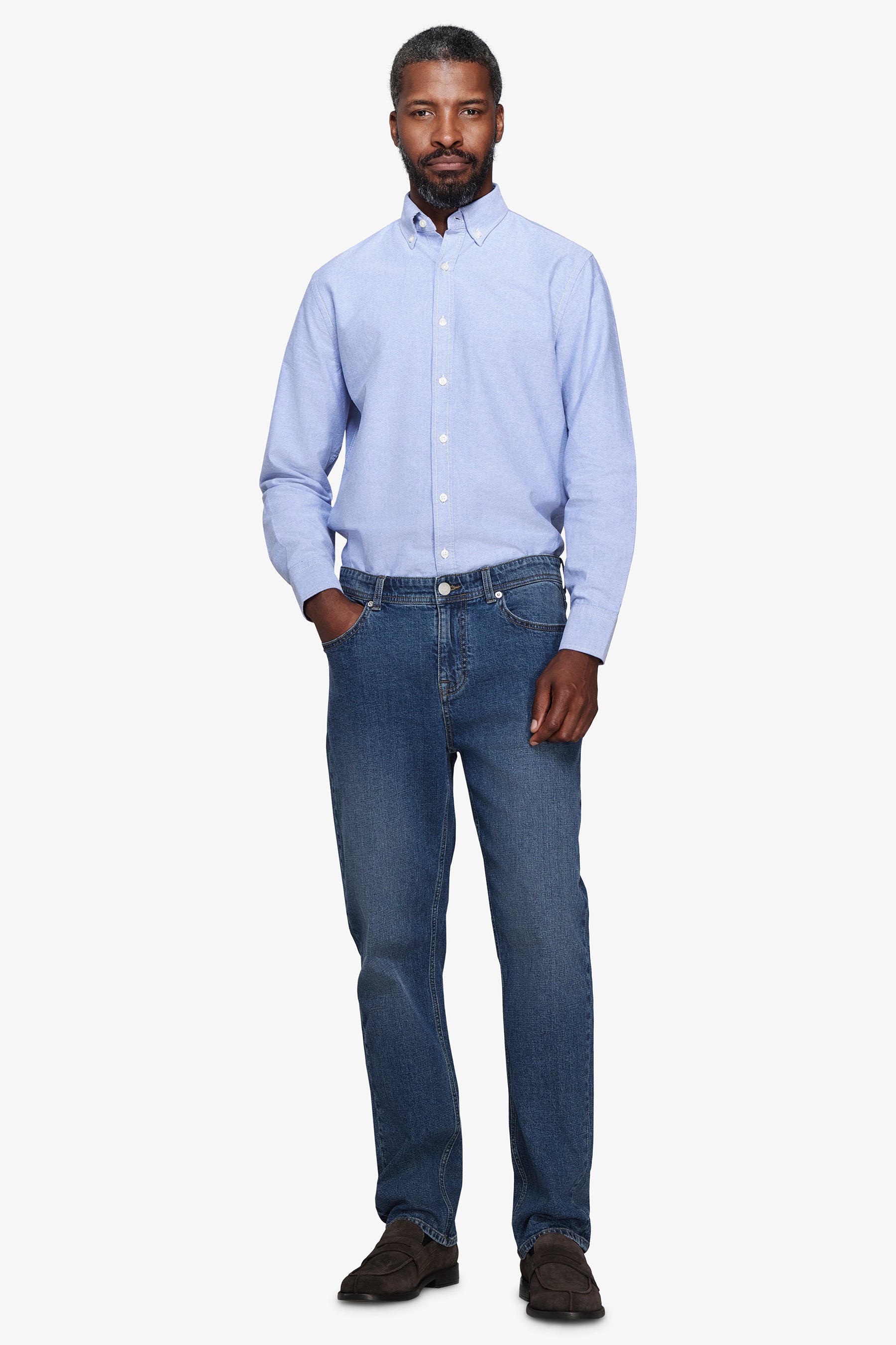 Camicia oxford leisure azzurra