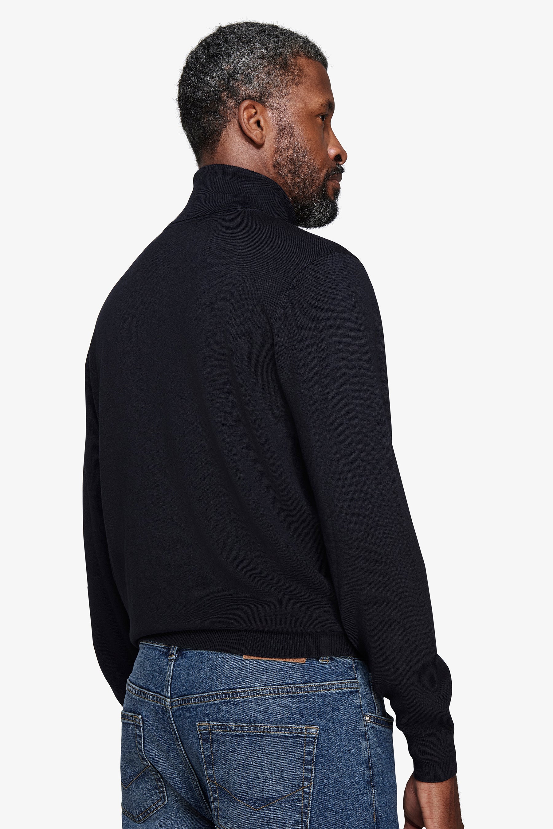 Maglia dolcevita basic blu