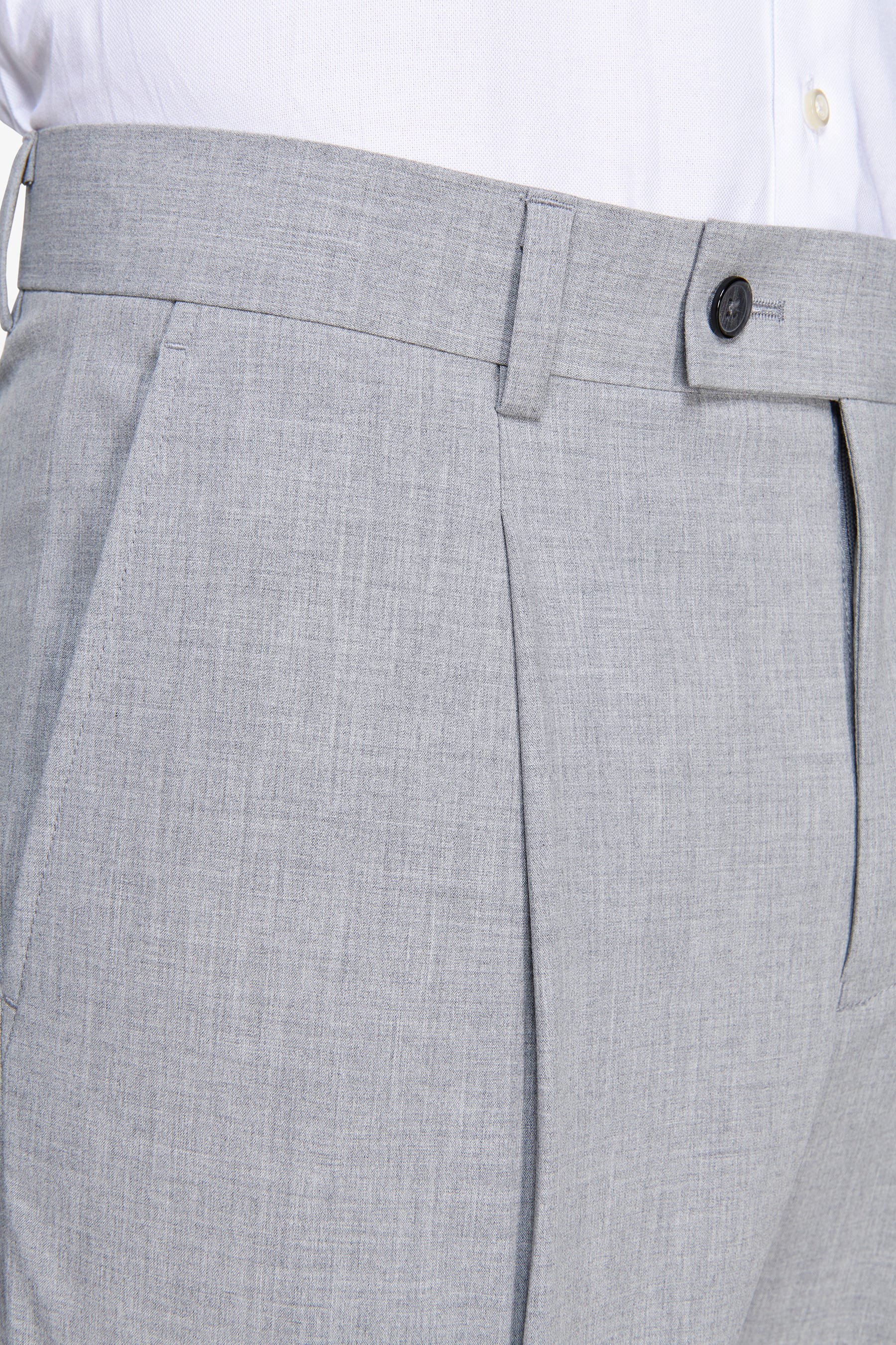 Pantaloni tela fiammata grigio chiaro