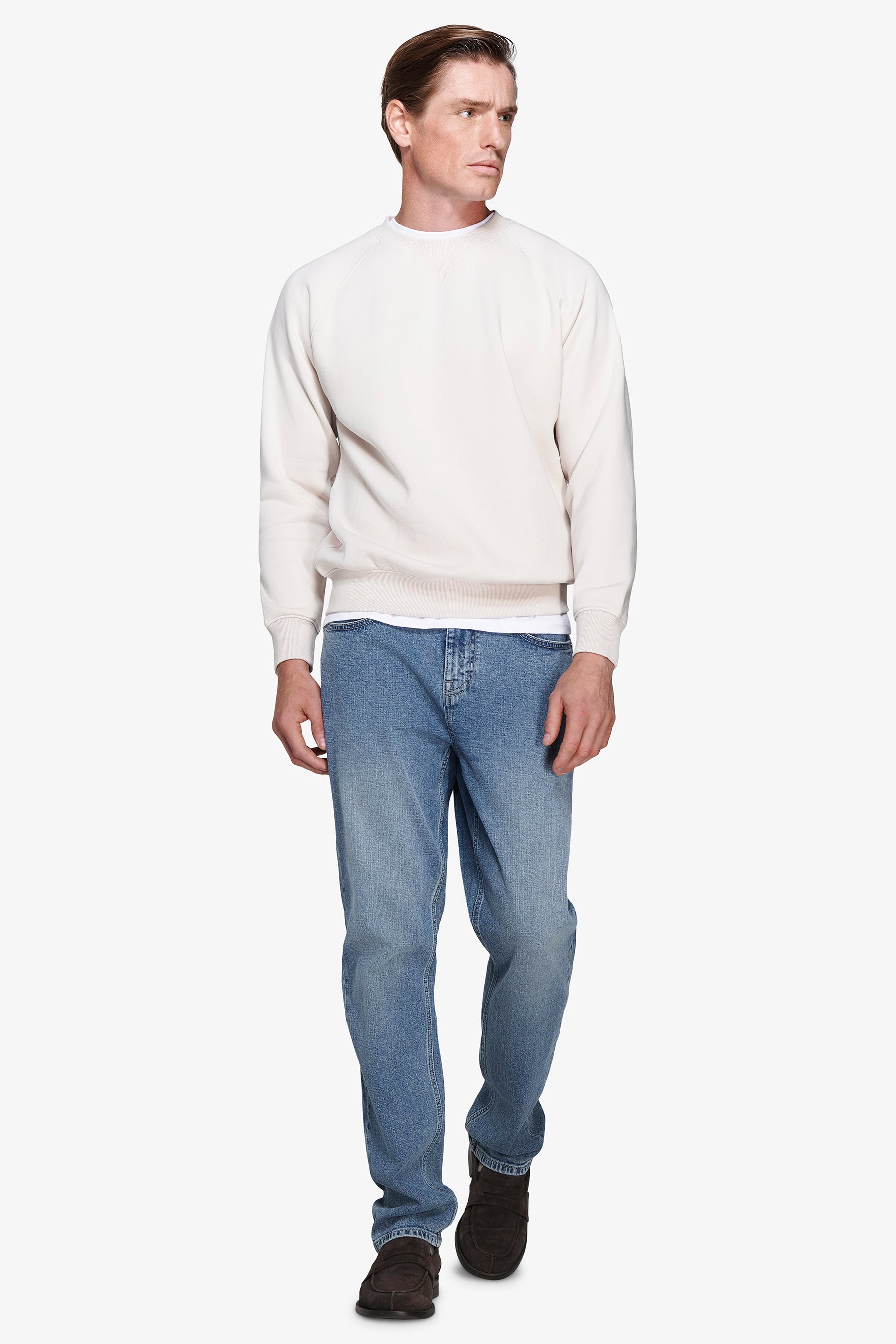 Felpa manica raglan mastice