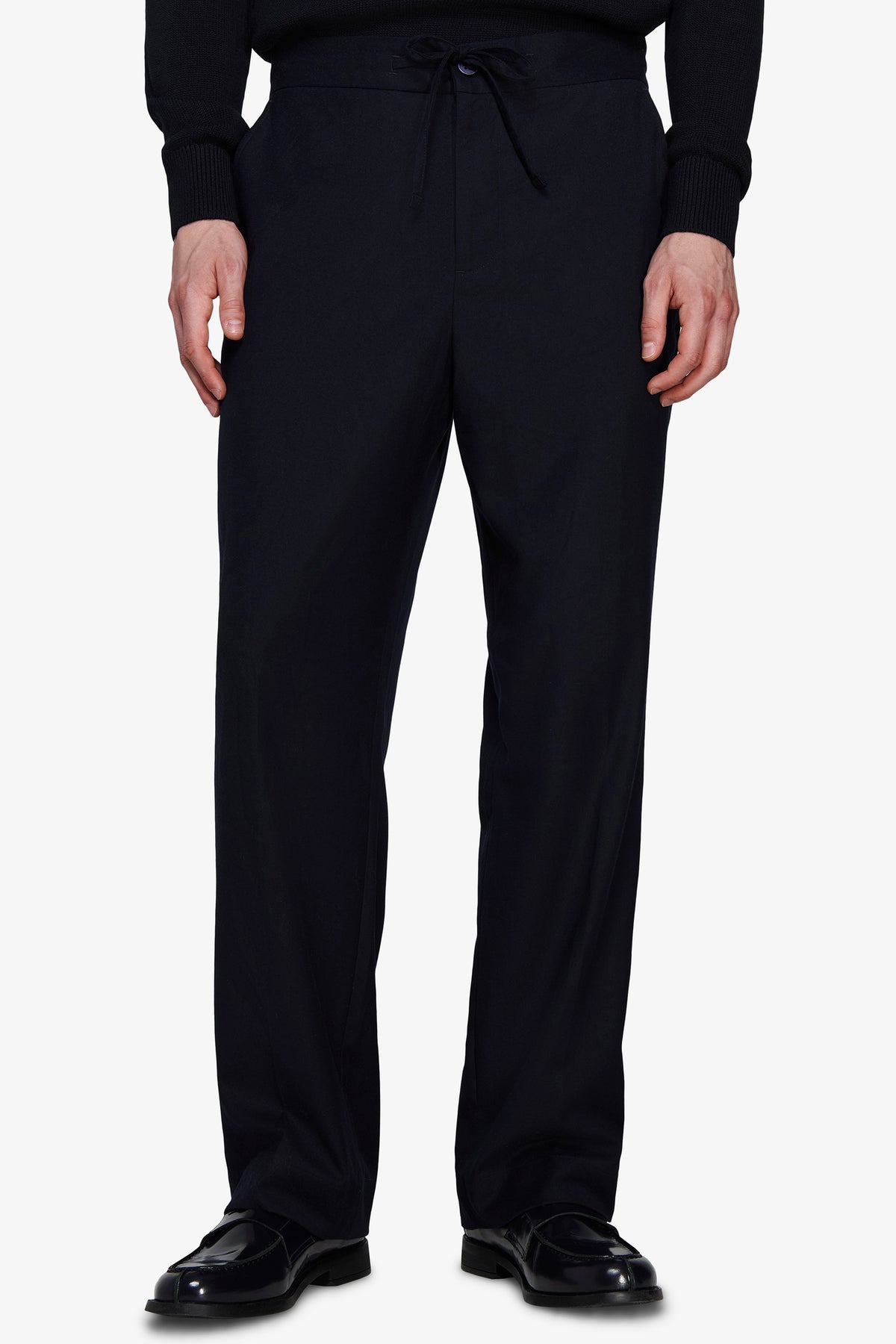 Pantaloni con coulisse blu "Volume"