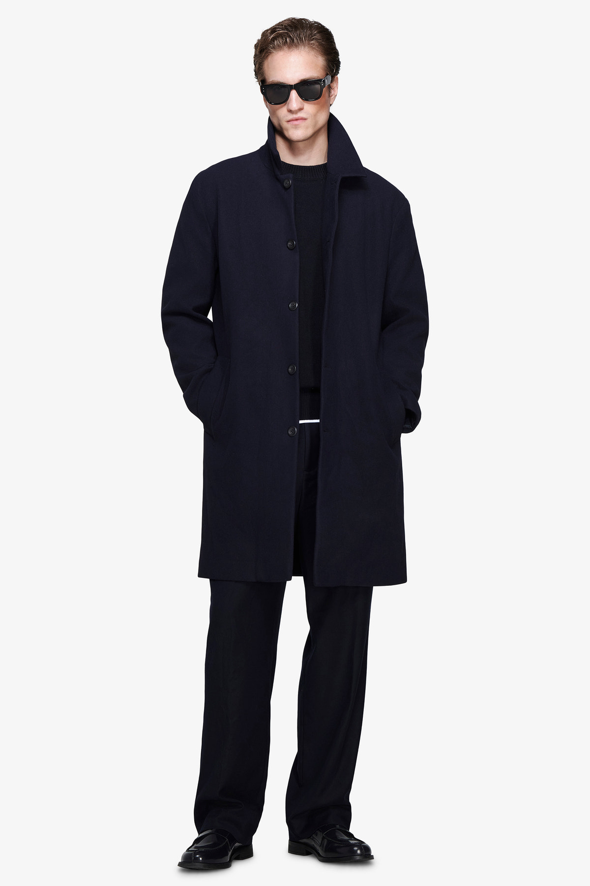 Cappotto Over blu "Volume"