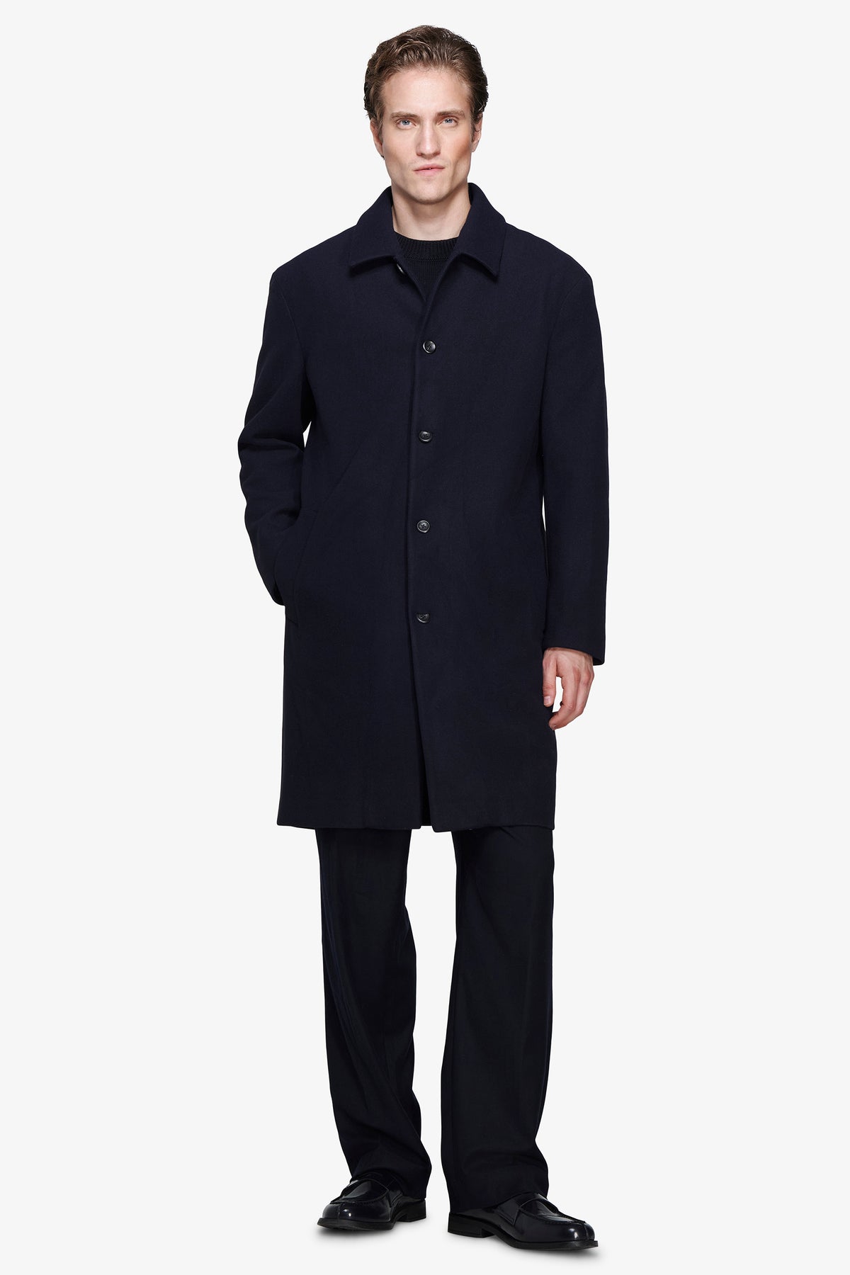 Cappotto Over blu "Volume"