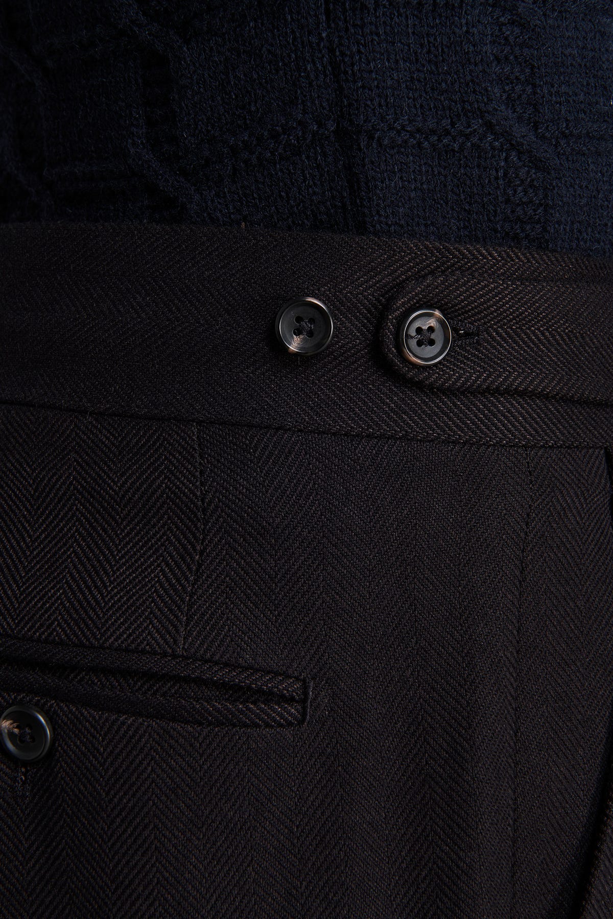 Pantaloni doppia pinces straight "Contemporary" moro